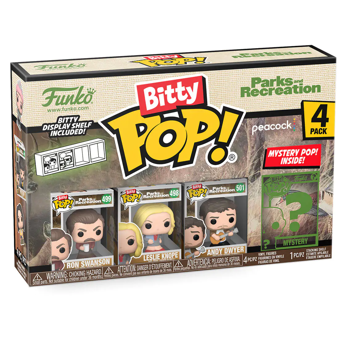 Blister 4 figurki Bitty Funko POP Park and Recreation Ron zdjęcie produktu