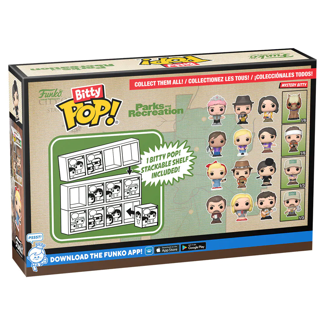 Blister 4 figurki Bitty Funko POP Park and Recreation Ron zdjęcie produktu