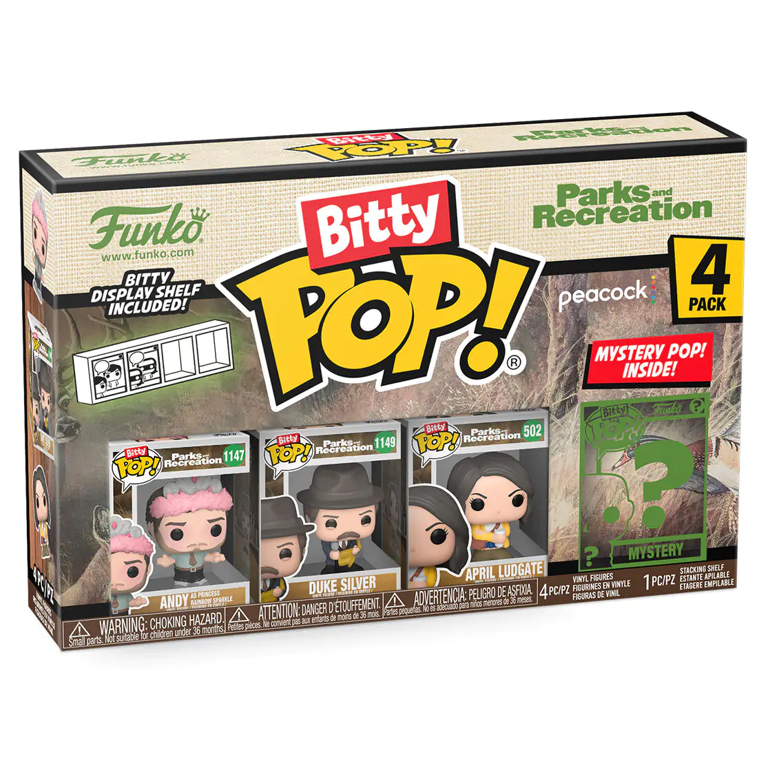 Blister 4 figurki Bitty Funko POP Park and Recreation Andy zdjęcie produktu