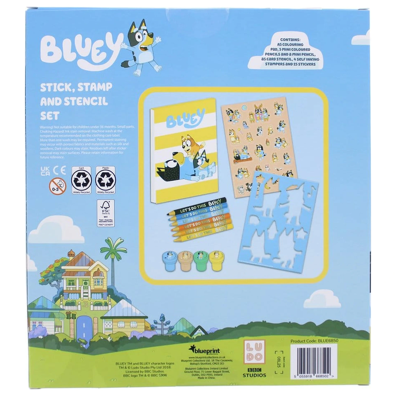 Bluey 14-częściowy kreatywny zestaw do kolorowania zdjęcie produktu