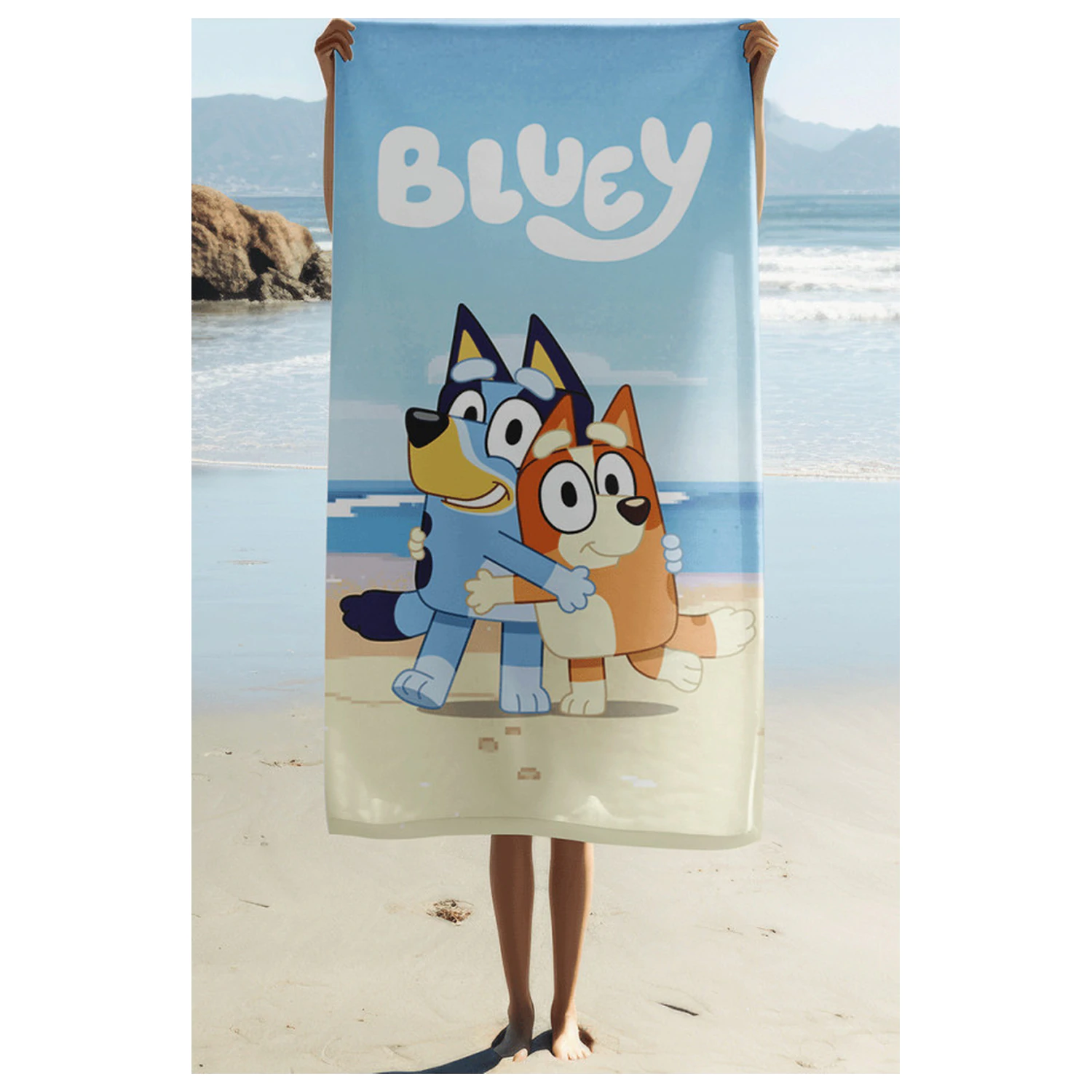 Bluey Ręcznik plażowy do przytulania 70x140cm zdjęcie produktu