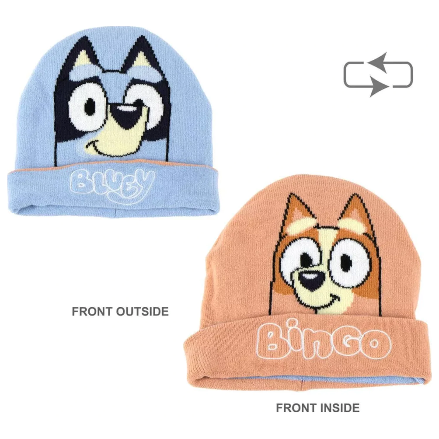 Bluey Bingo dwustronna czapka dziecięca zdjęcie produktu