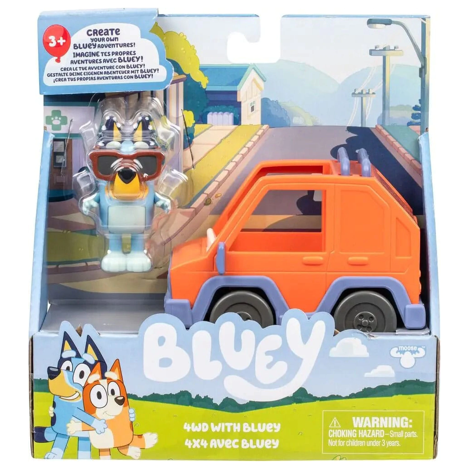 Bluey Mini Figurka Zestaw Bluey i Samochód terenowy 4WD zdjęcie produktu