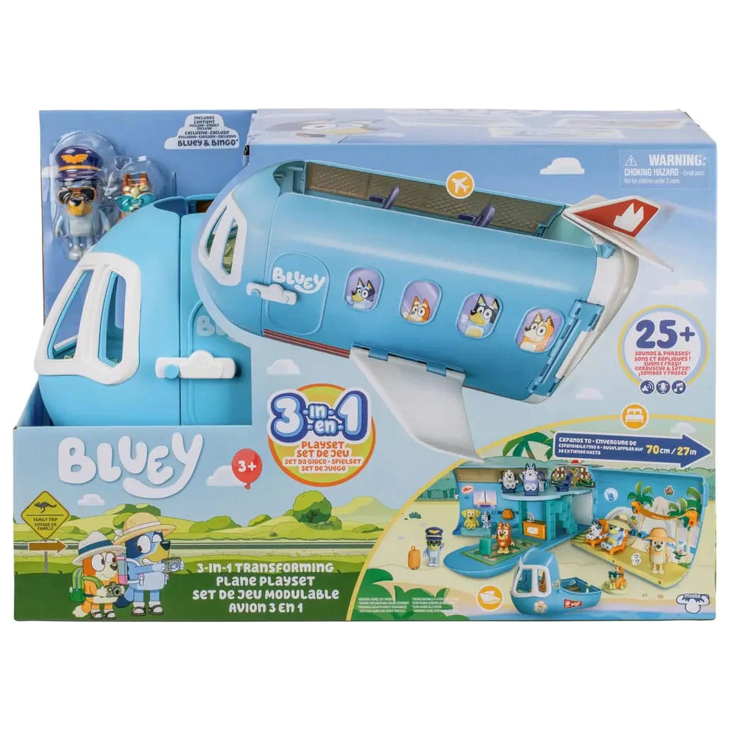 Bluey Mini Figurka Zestaw do Zabawy Bluey Holiday Zestaw 3w1 zdjęcie produktu