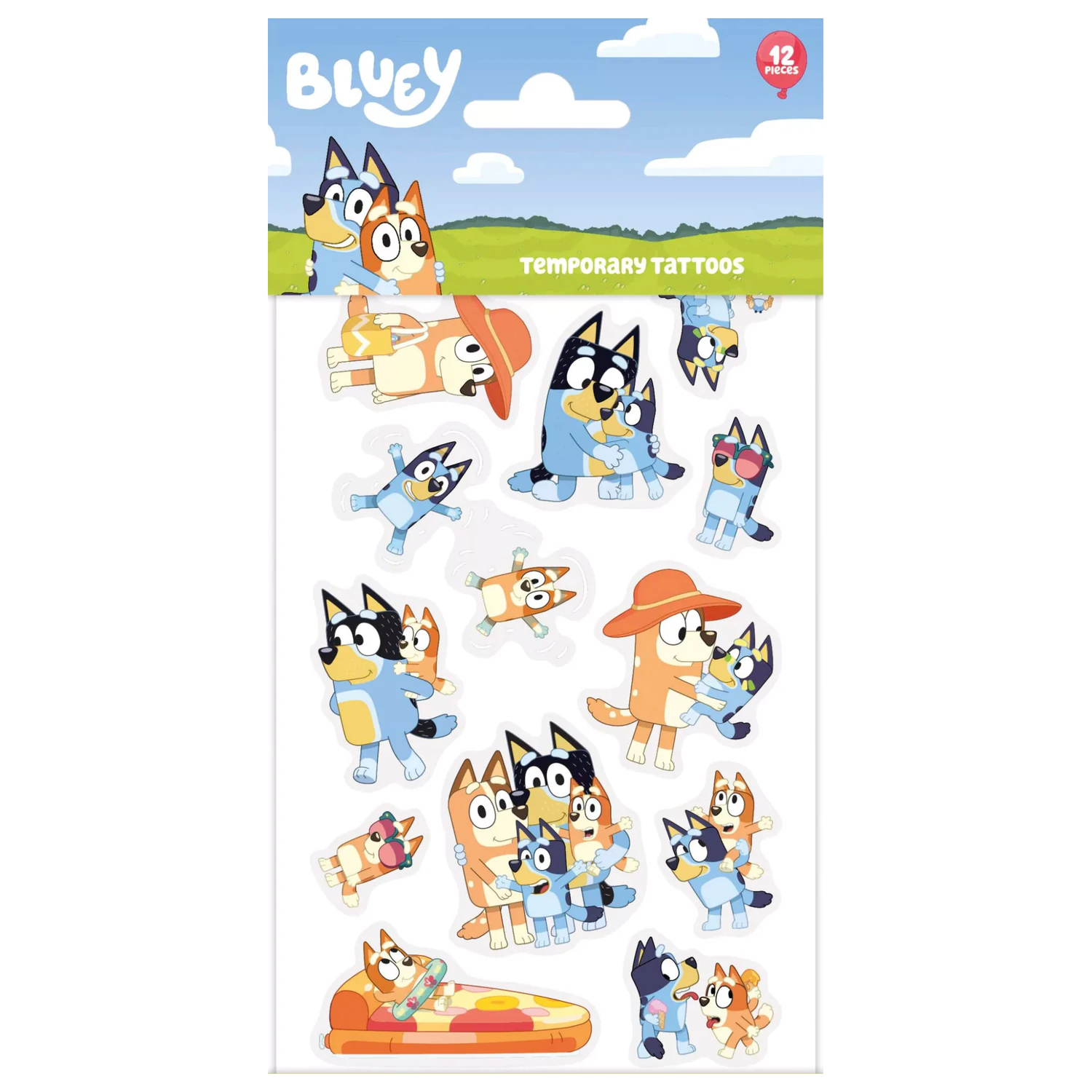 Bluey Chill Tatuaż 12-pak zdjęcie produktu