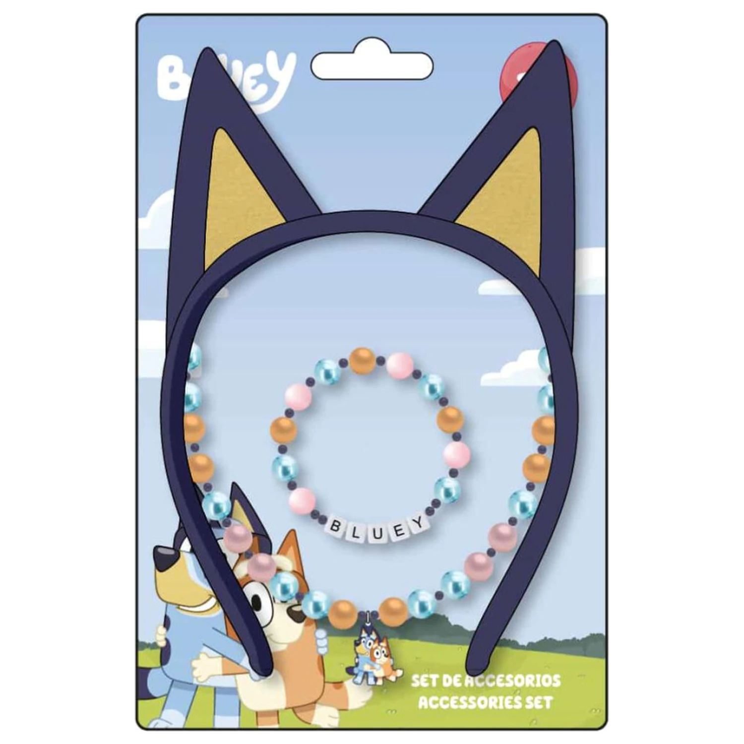Bluey Ears Biżuteria i Zestaw Opasek na Głowę zdjęcie produktu