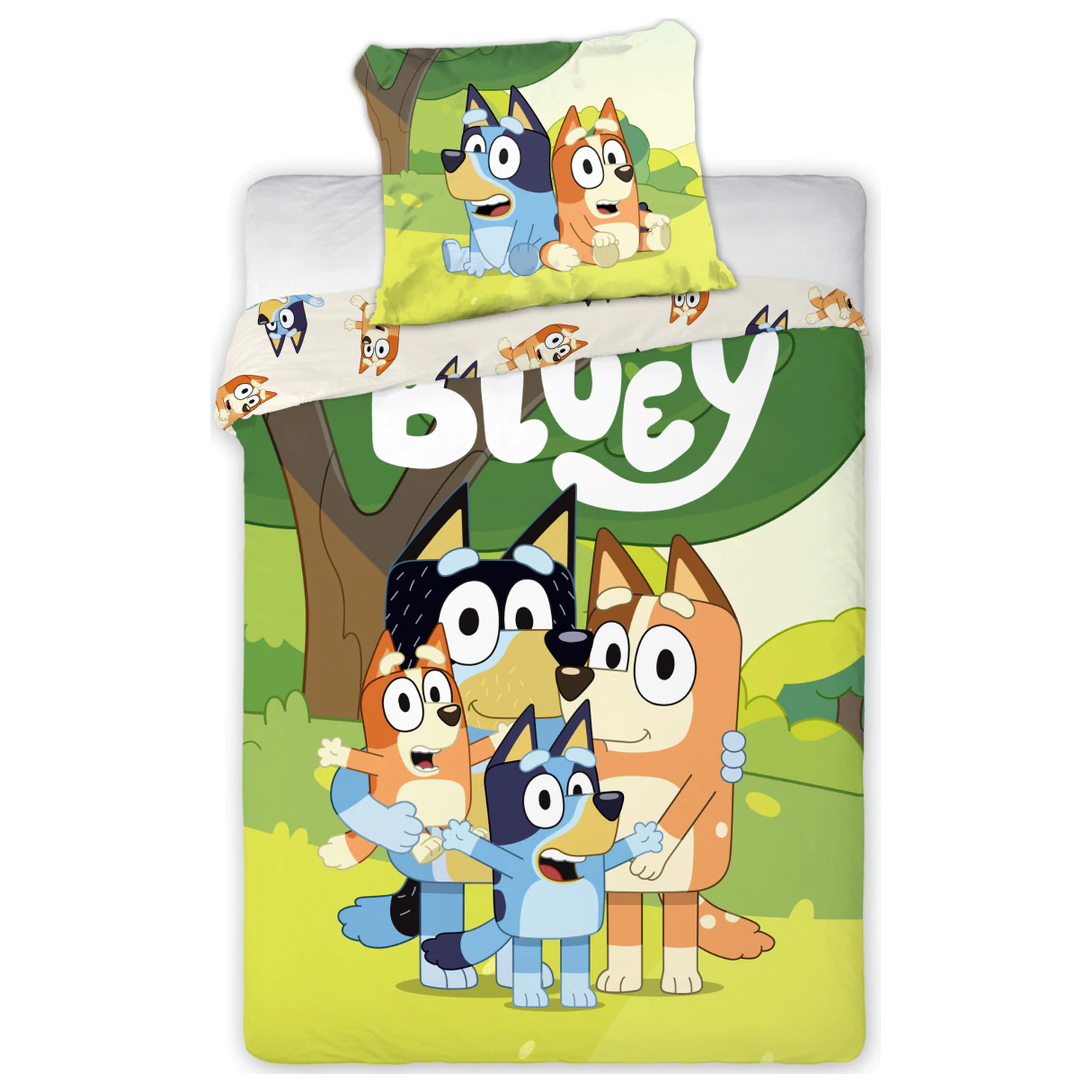 Bluey Family Snuggle Dziecięca Poszewka na Kołdrę zdjęcie produktu