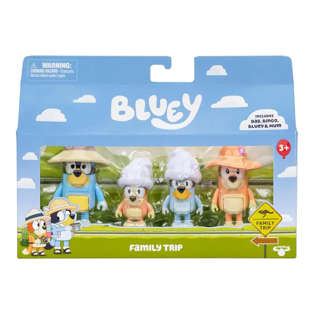 Bluey Family Trip pack 4 figurki zdjęcie produktu
