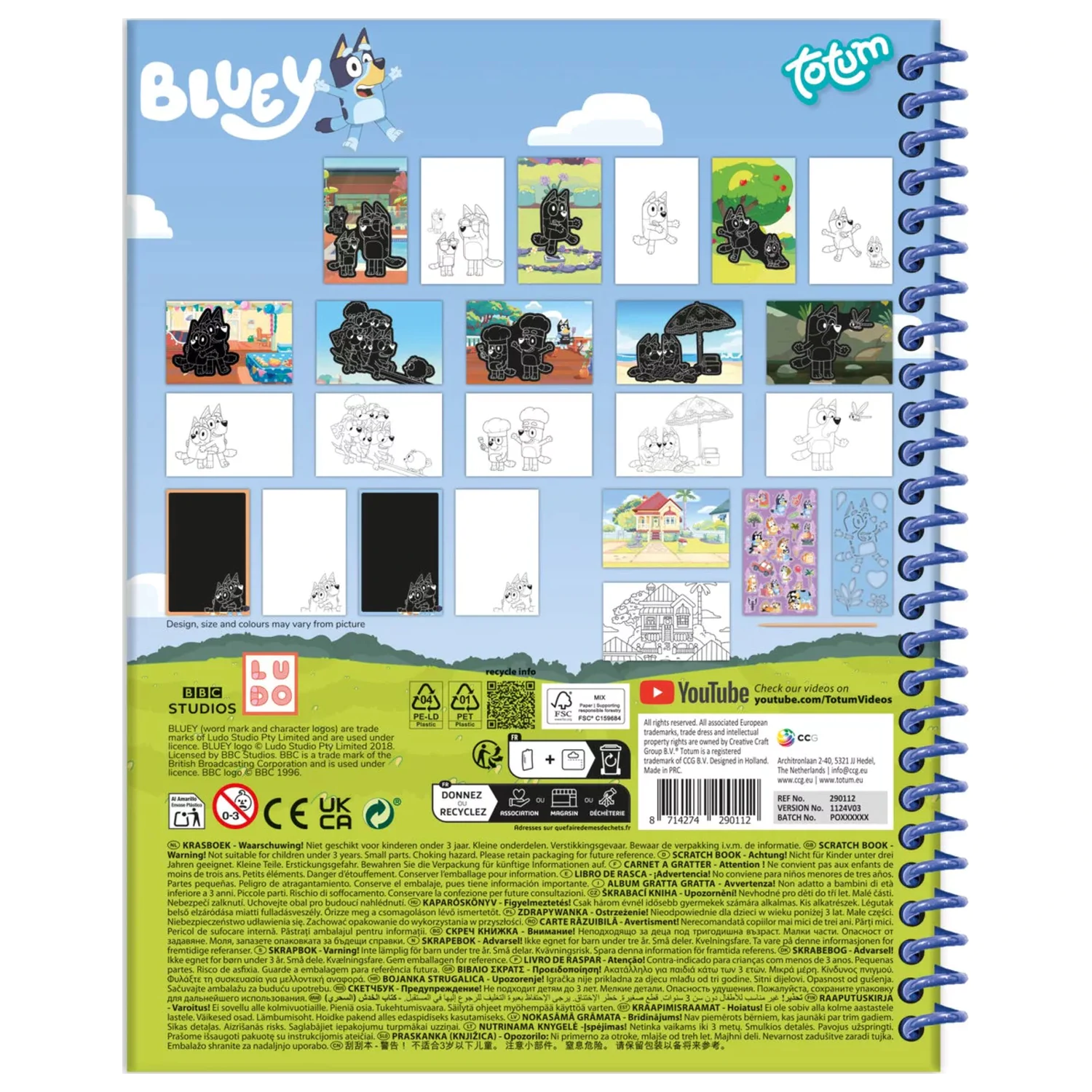 Bluey Zestaw do zdrapywania i zestaw aktywności zdjęcie produktu