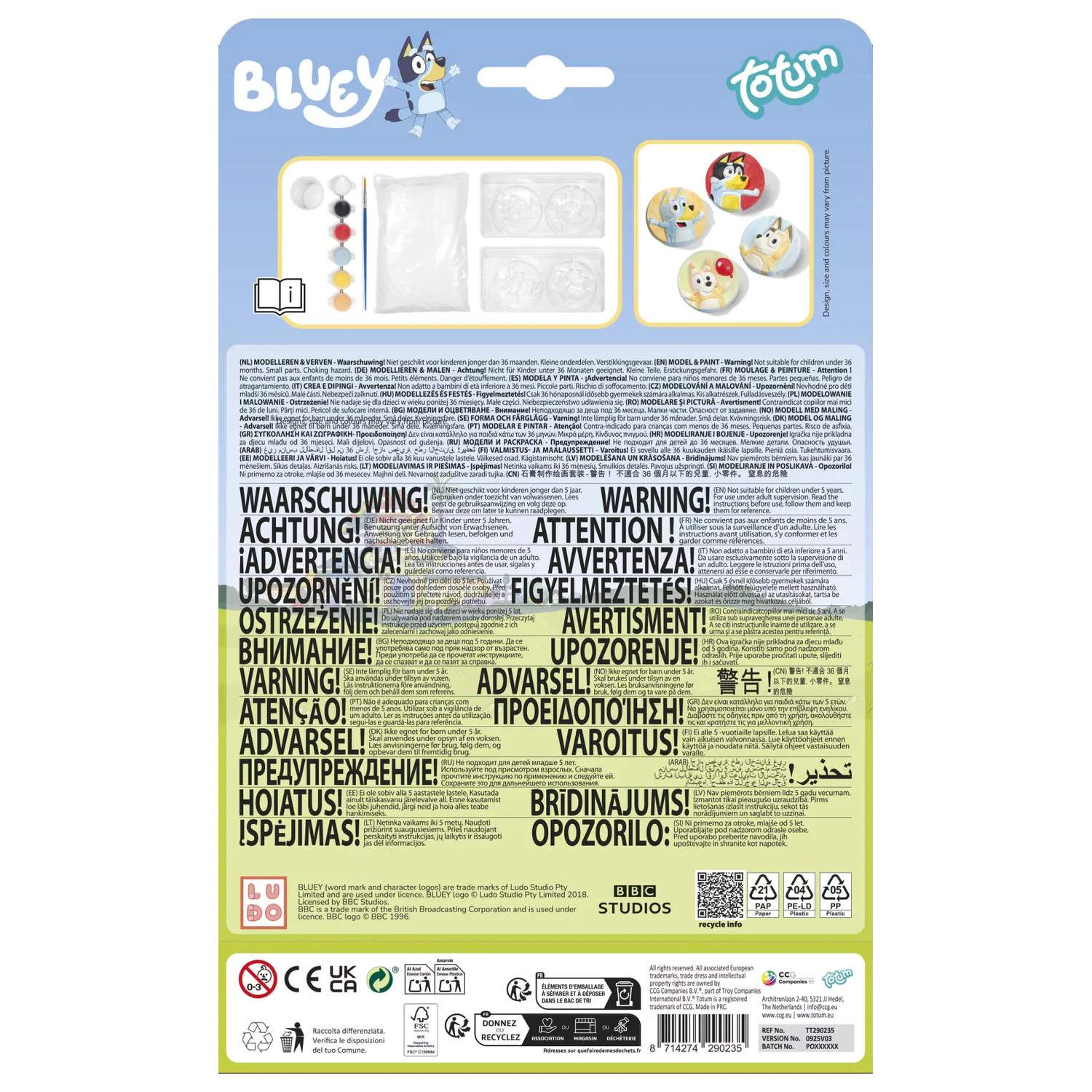 Bluey Happy Zestaw Odlewów Gipsowych zdjęcie produktu