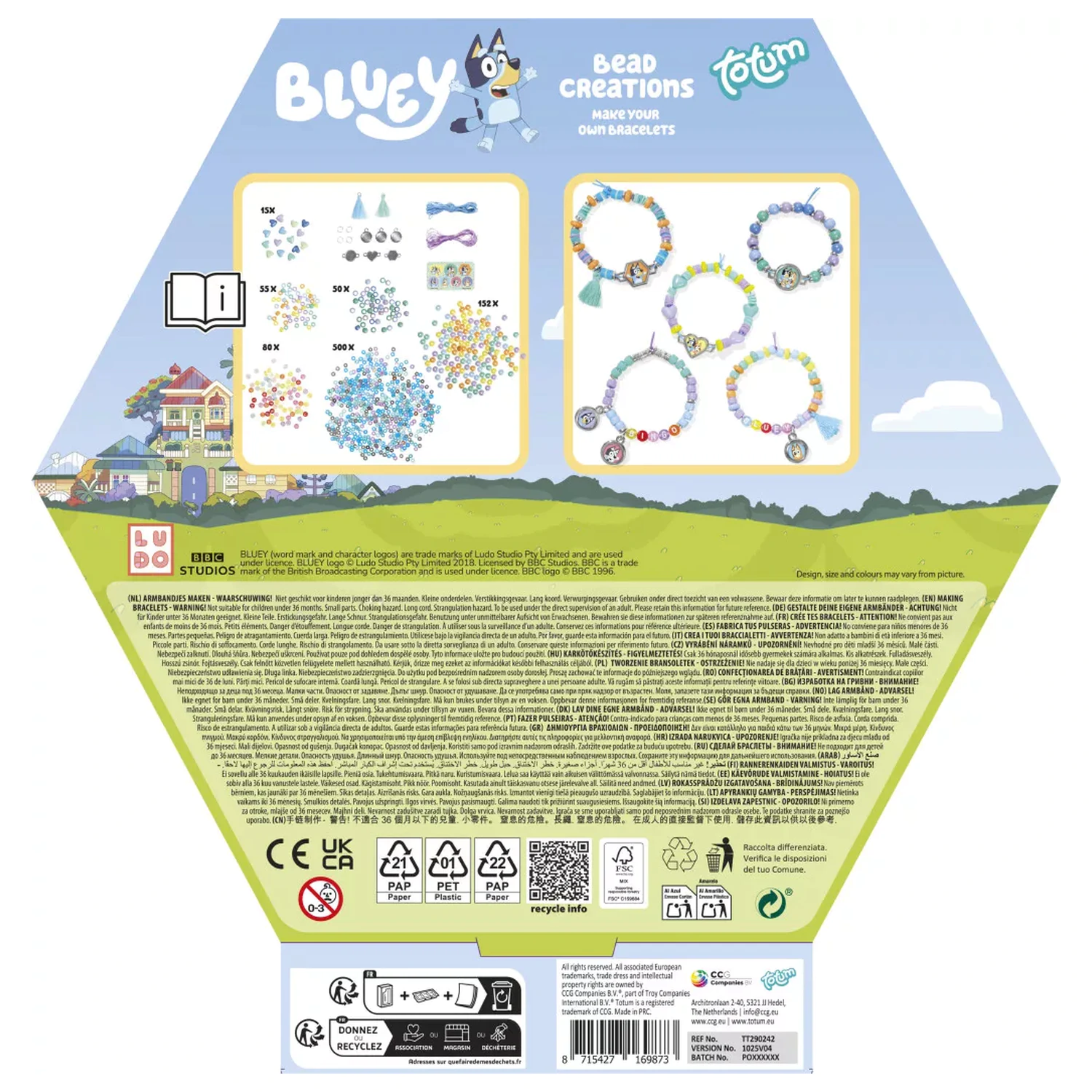 Bluey Happy Zestaw do Robienia Koralików zdjęcie produktu