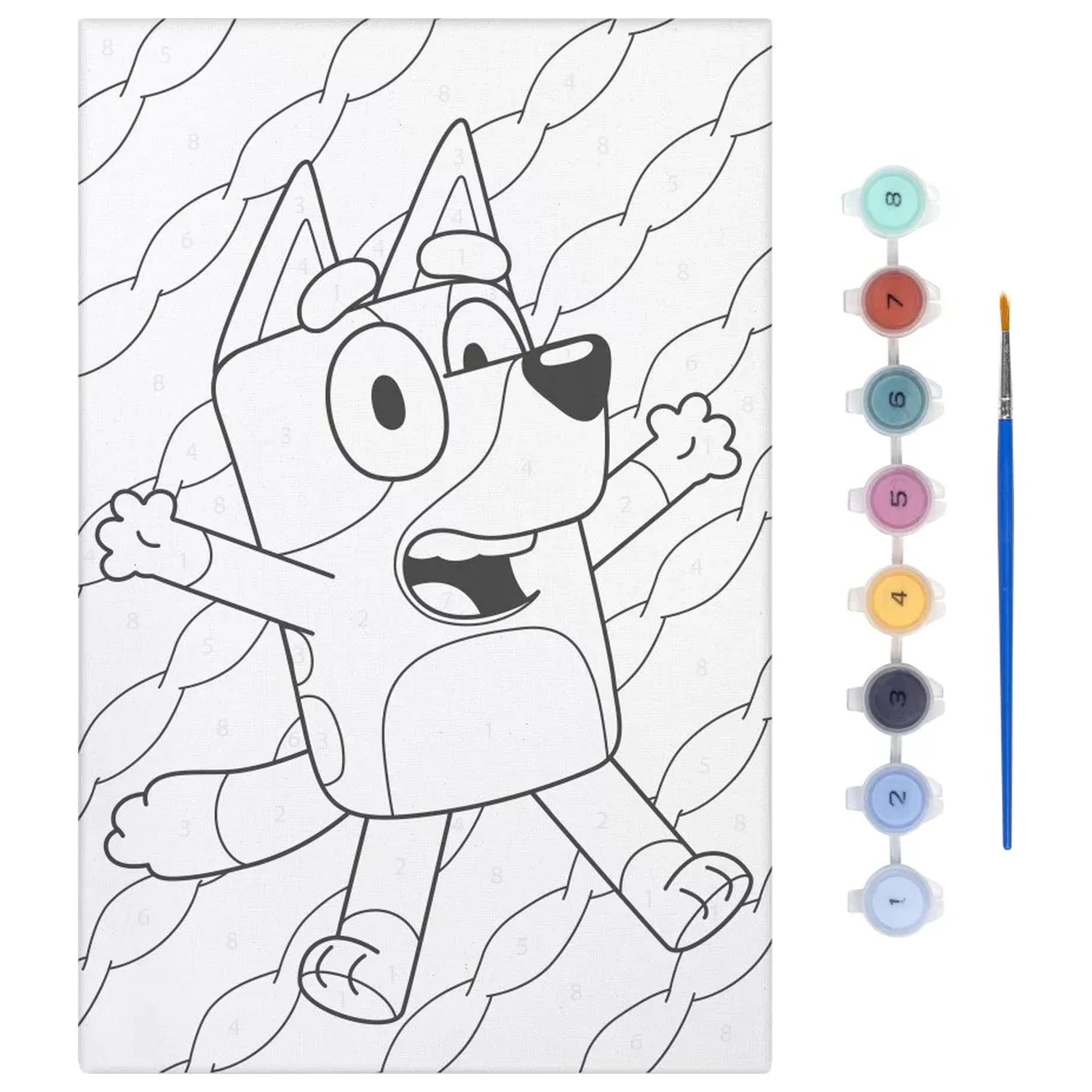 Bluey Szczęśliwy Zestaw do Kolorowania z Numerami zdjęcie produktu