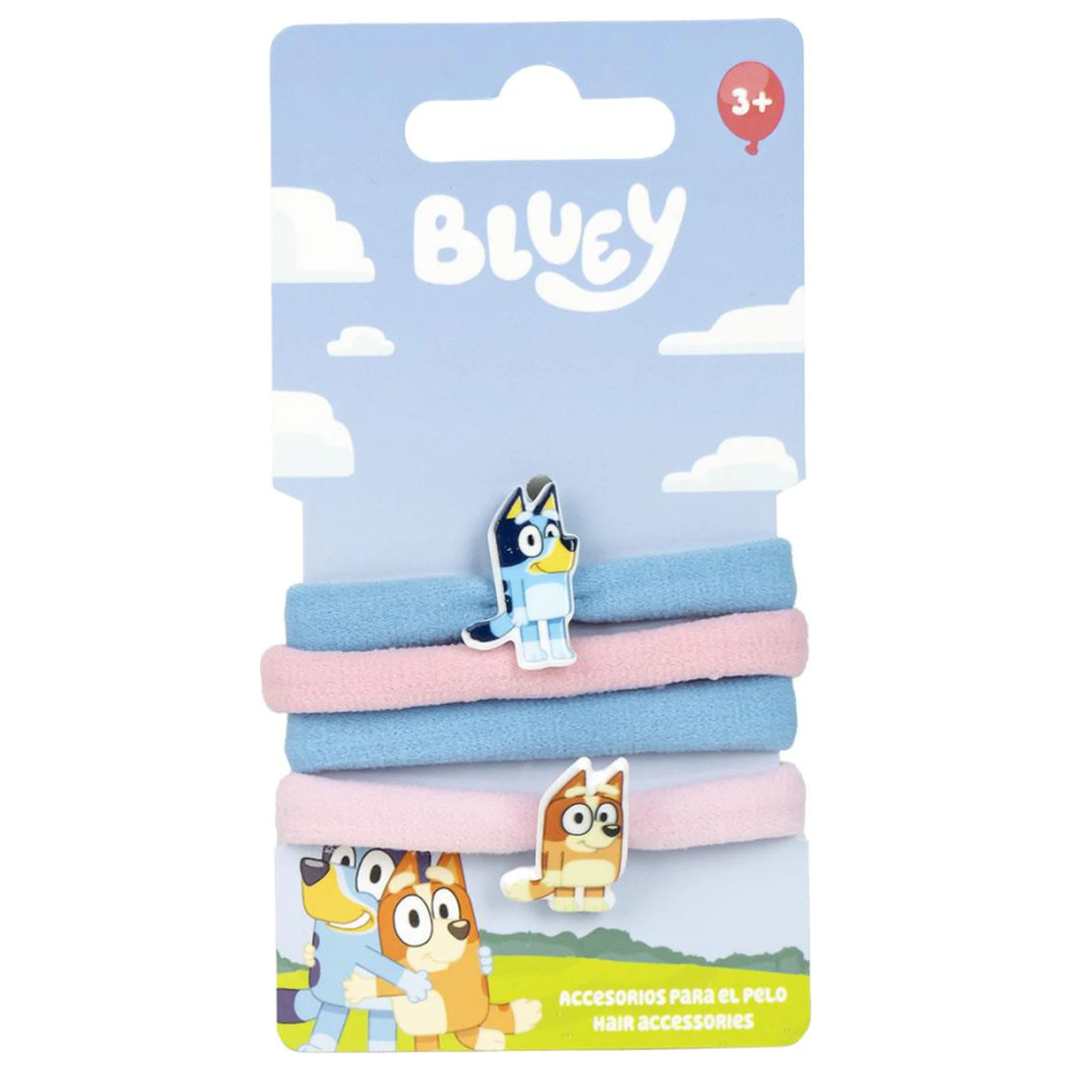 Bluey Happy Vibes Zestaw gumek do włosów, 4 sztuki zdjęcie produktu