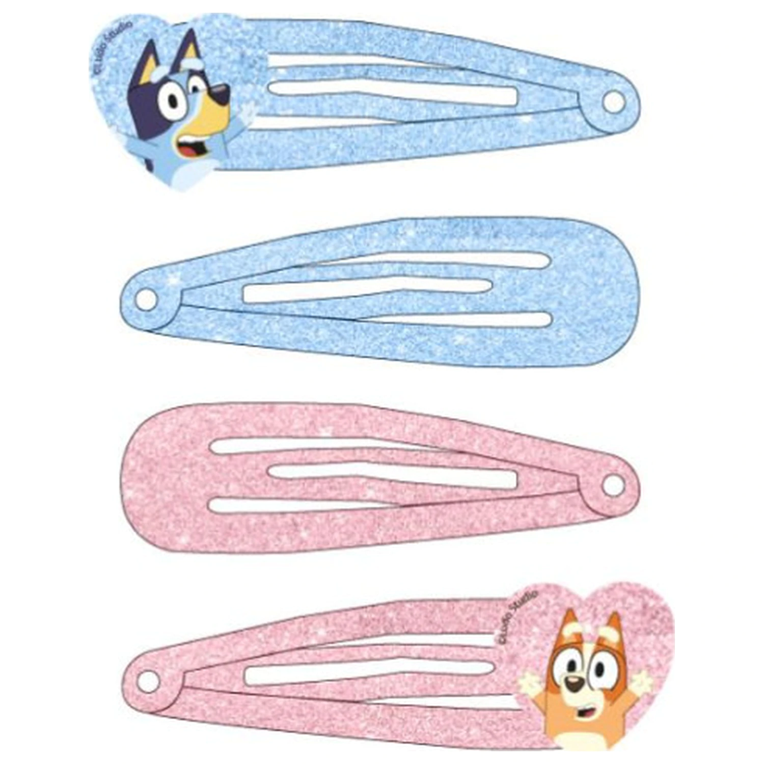Bluey Heart Zestaw spinek do włosów, 4 sztuki zdjęcie produktu