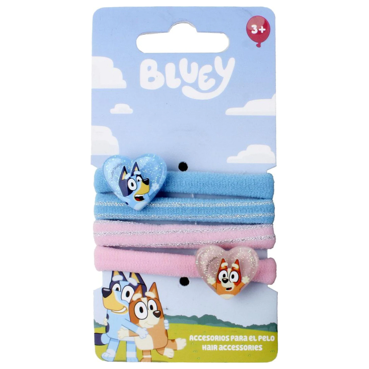 Bluey Heart Hair Tie Zestaw 4-częściowy zdjęcie produktu
