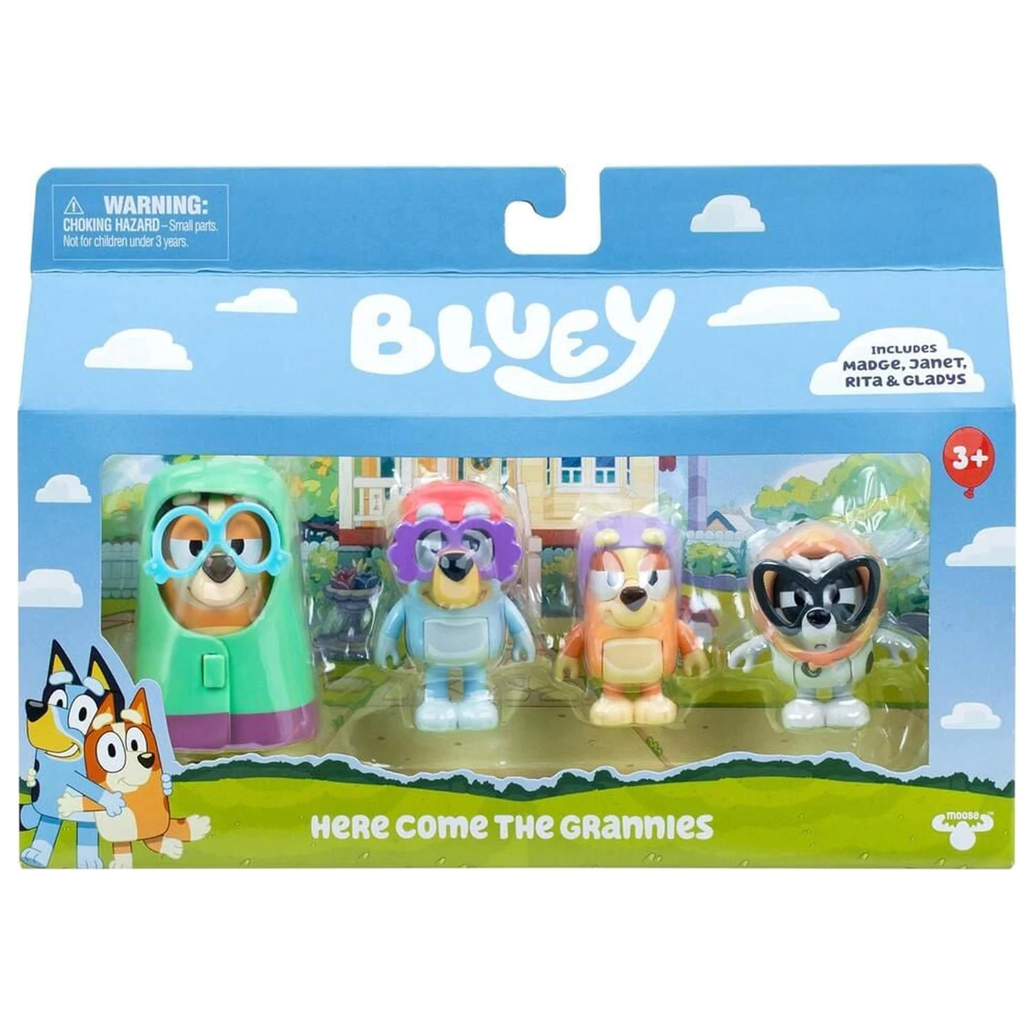 Bluey Here Come The Grannies pack 4 figurki zdjęcie produktu