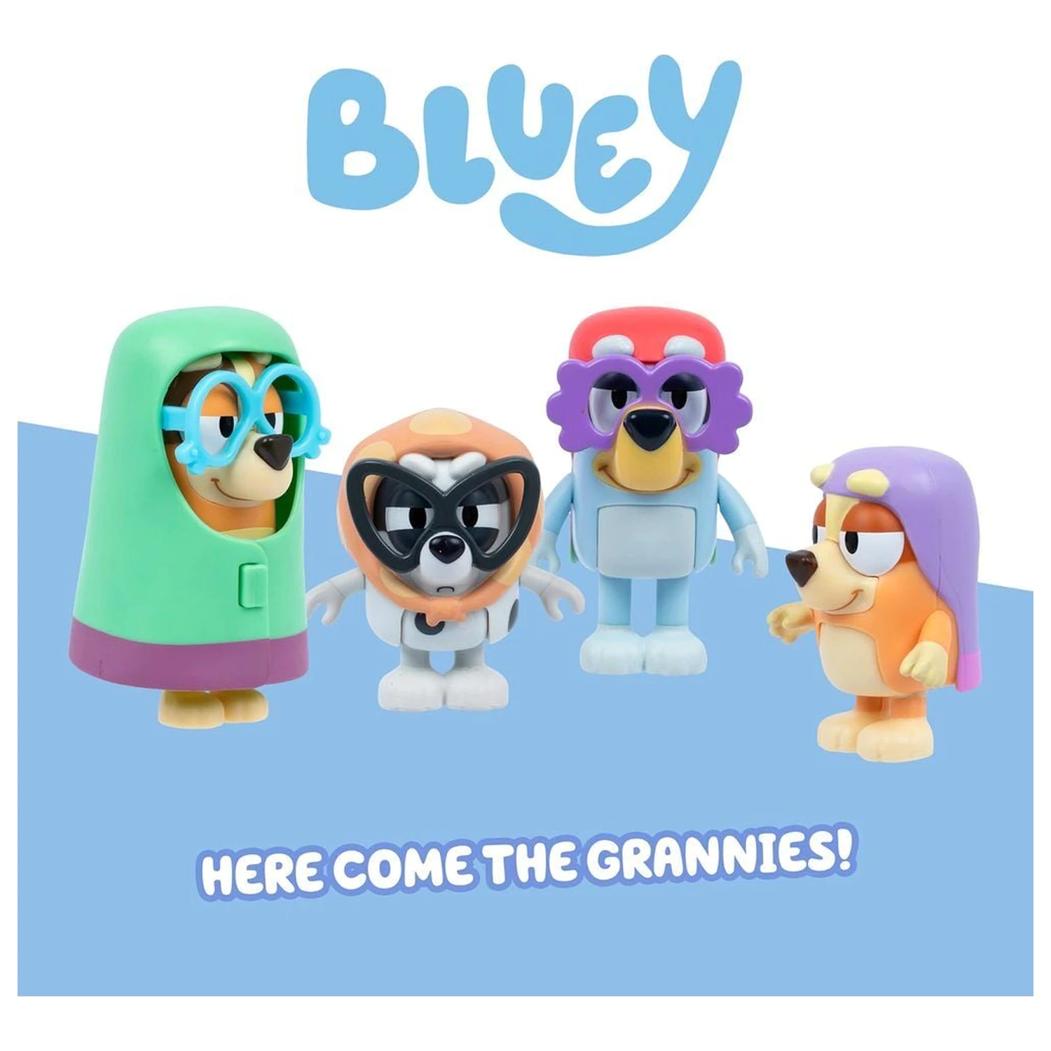 Bluey Here Come The Grannies pack 4 figurki zdjęcie produktu