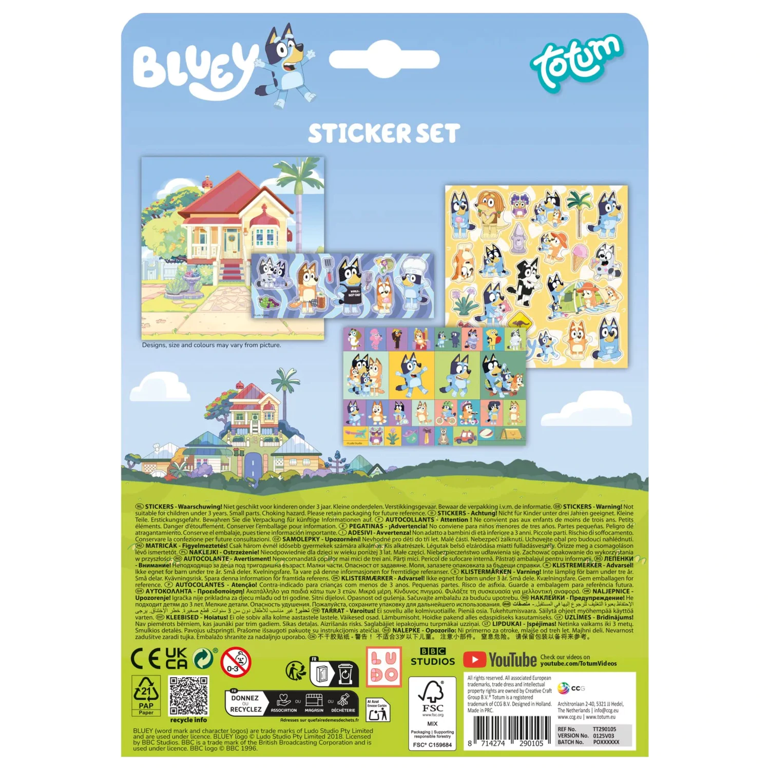Bluey Home zestaw naklejek zdjęcie produktu