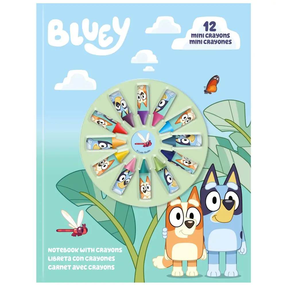 Notatnik Bluey i 12 mini kredek zdjęcie produktu