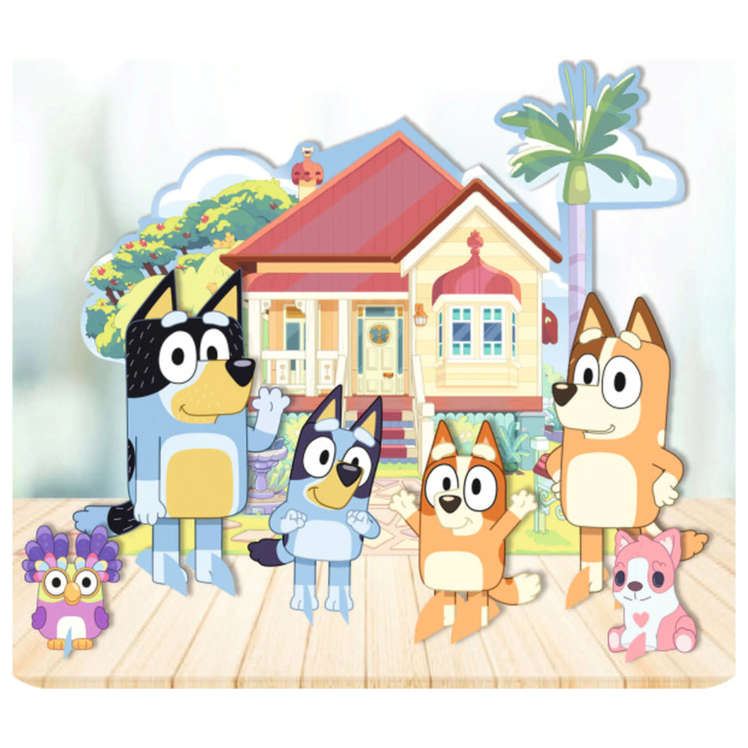 Zestaw dekoracji stołu Bluey Joke 7 szt. zdjęcie produktu