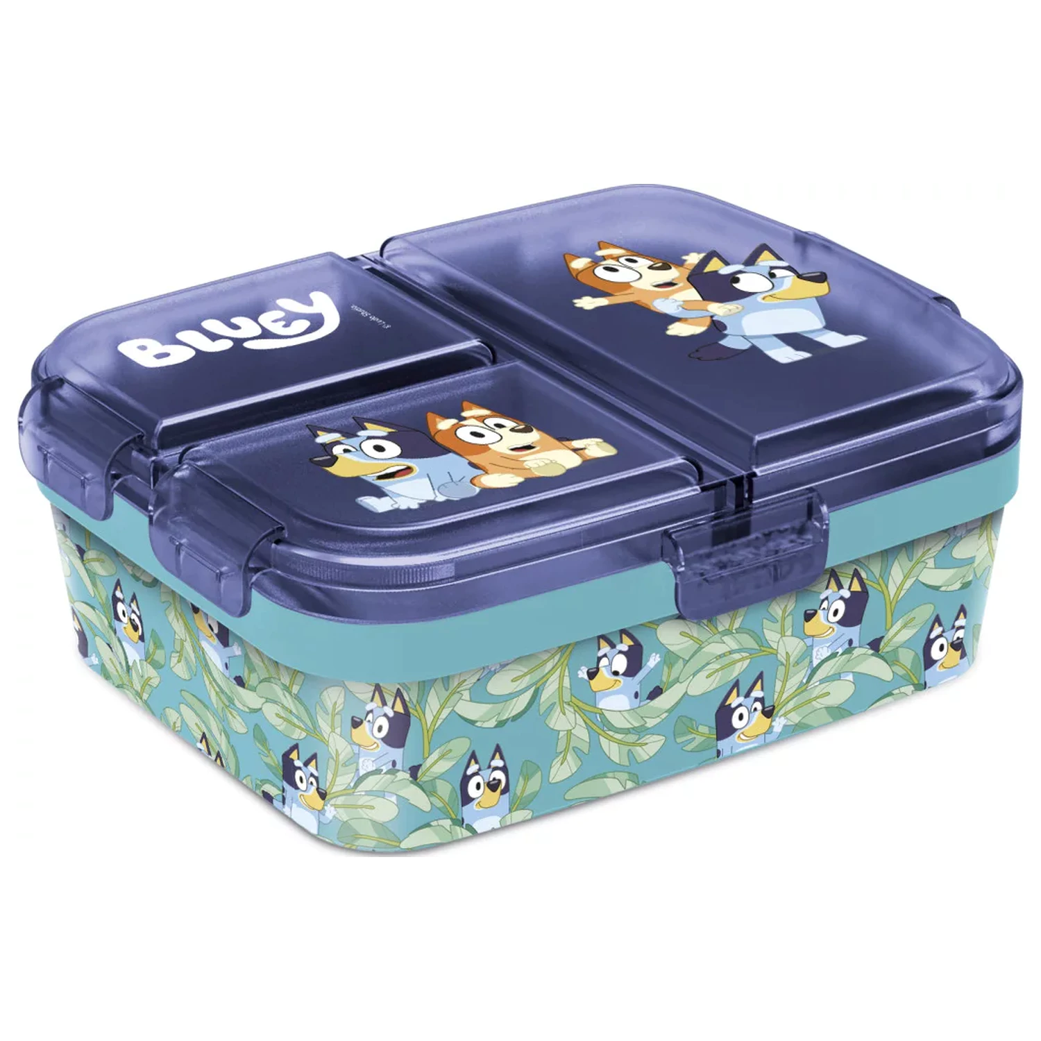 Bluey Leaves wielokomorowy lunch box, pudełko na kanapki XL zdjęcie produktu