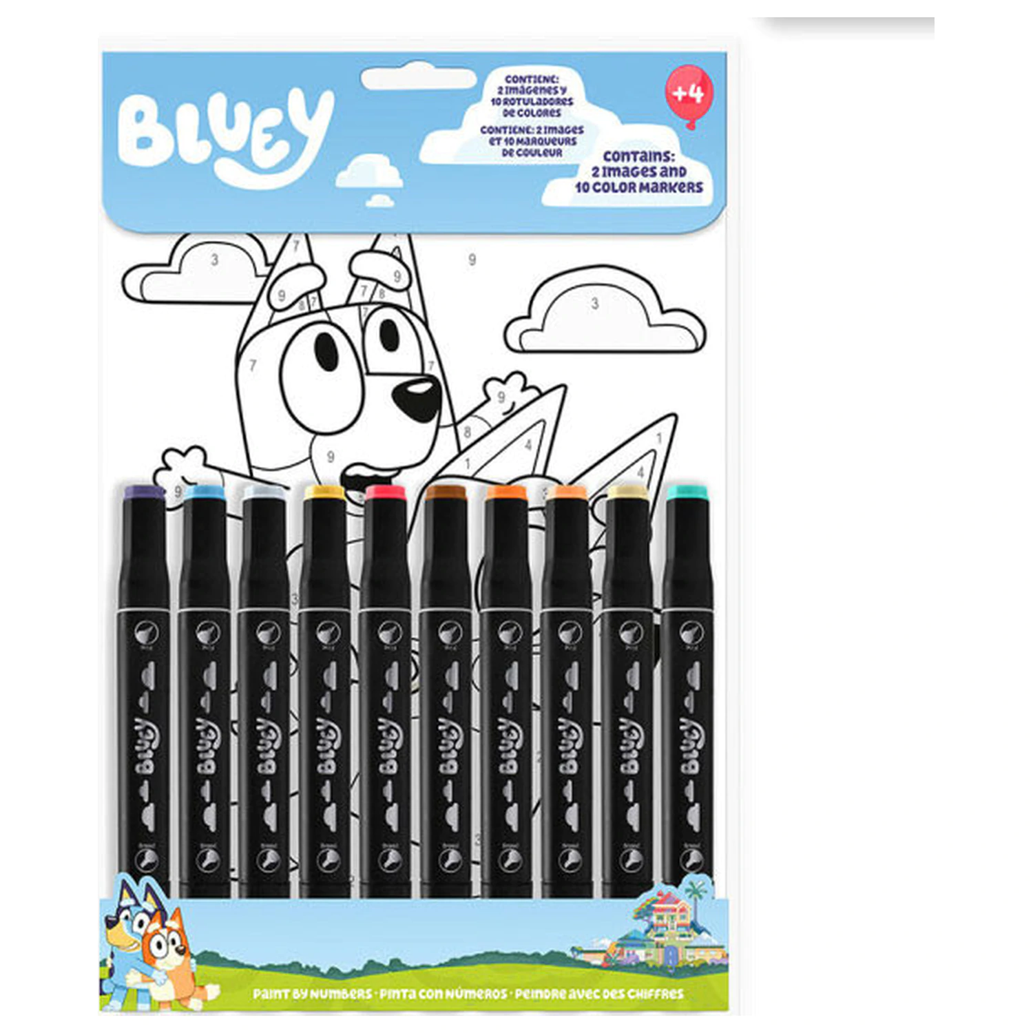 Bluey Życie Wiele kolorowanie zdjęcie produktu