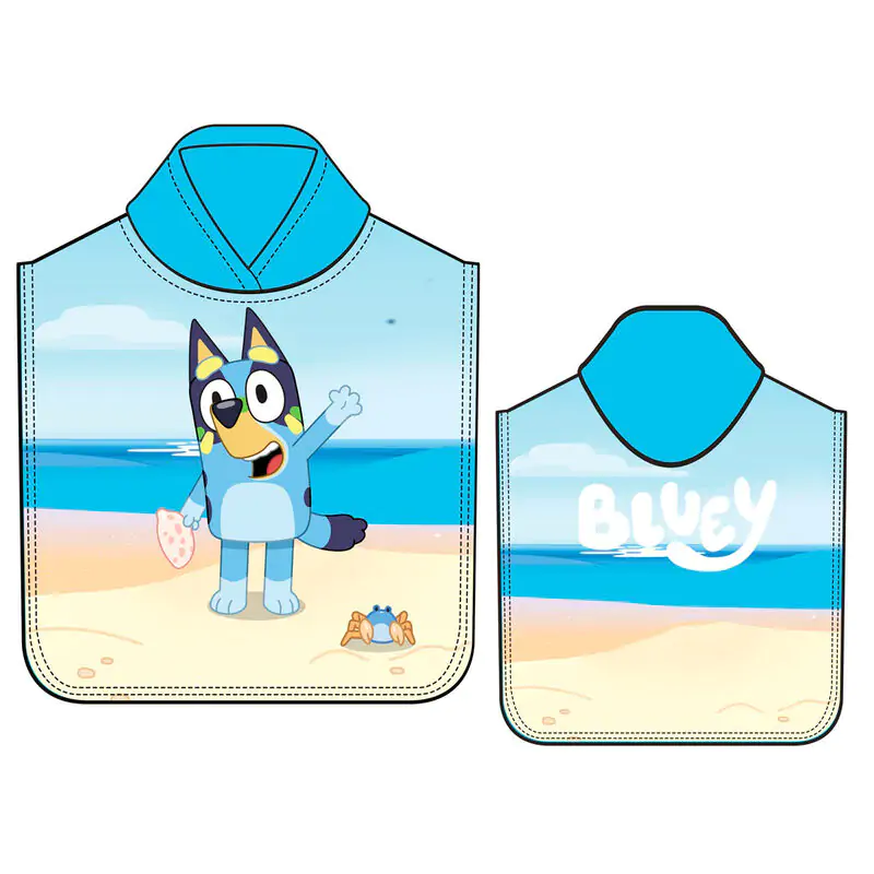 Bluey ponczo-ręcznik z mikrofibry zdjęcie produktu