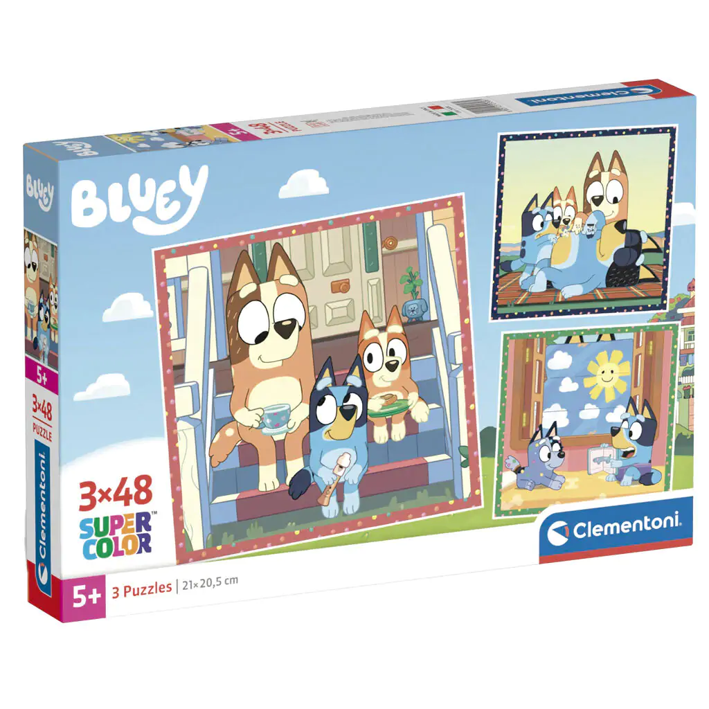 Bluey puzzle 3x48 elementów zdjęcie produktu