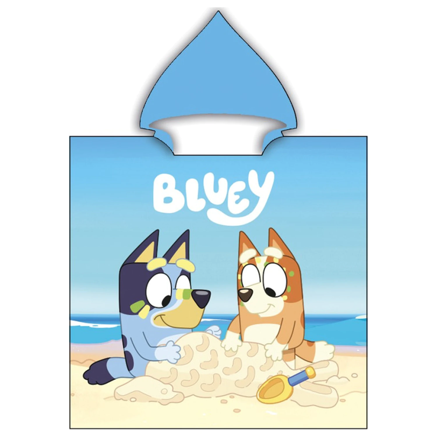 Bluey Ręcznik plażowy ponczo Sandcastle Beach o wymiarach 55x110 cm zdjęcie produktu