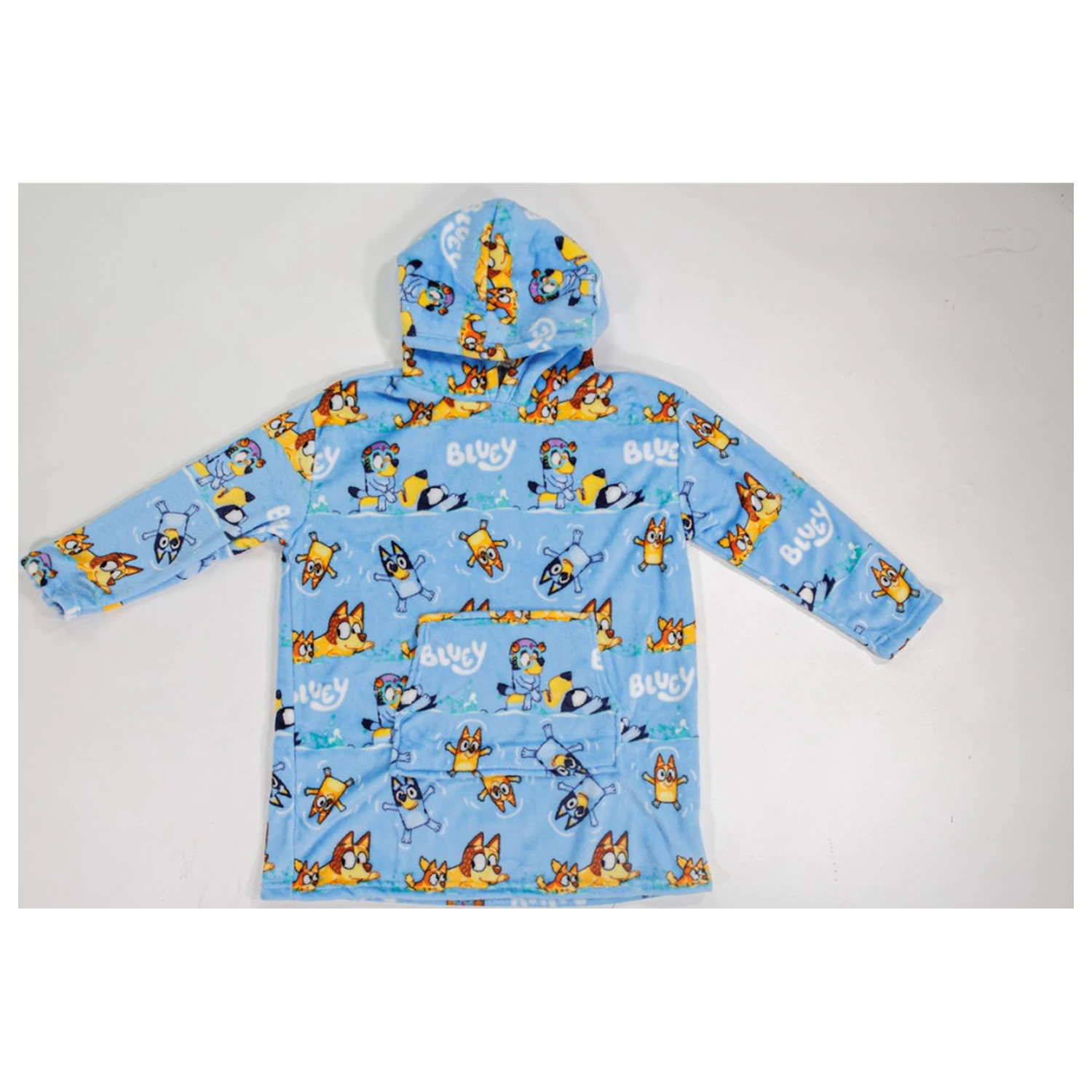 Bluey Seaside noszony pluszowy polarowy koc ponczo dla 3-6 lat zdjęcie produktu