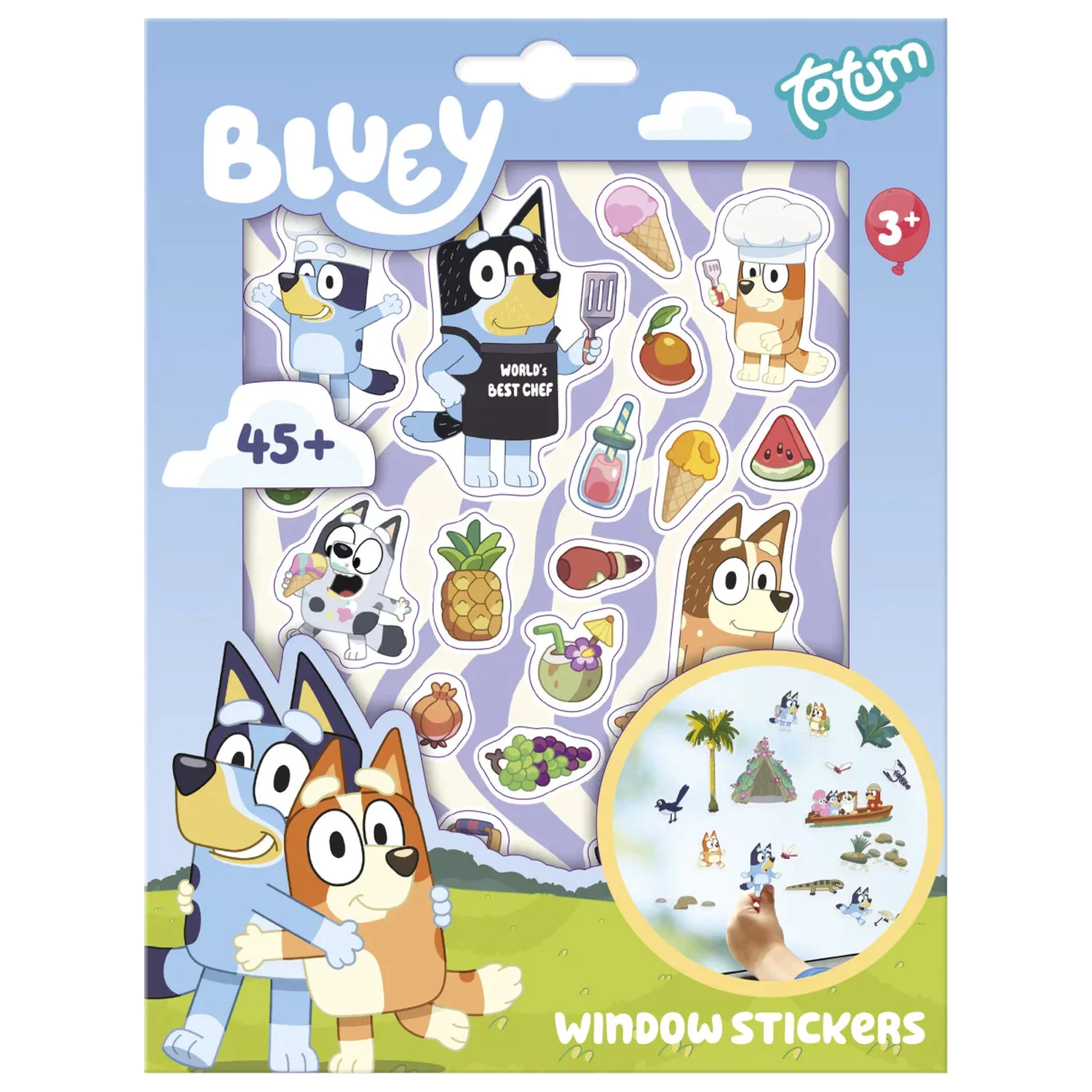 Bluey Zestaw letnich naklejek na okno zdjęcie produktu