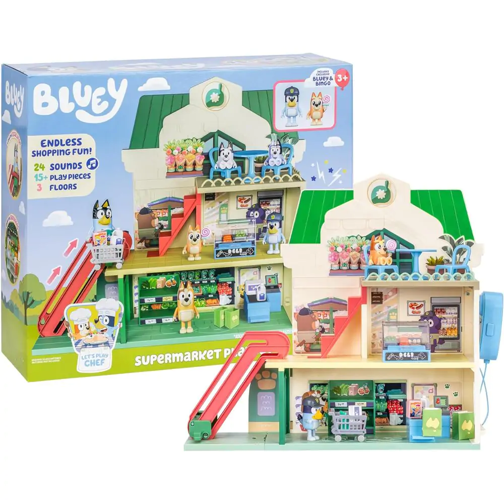 Zestaw do zabawy Bluey supermarket i figurki zdjęcie produktu