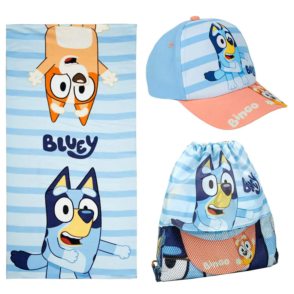 Bluey zestaw ręcznik + torba + czapka zdjęcie produktu