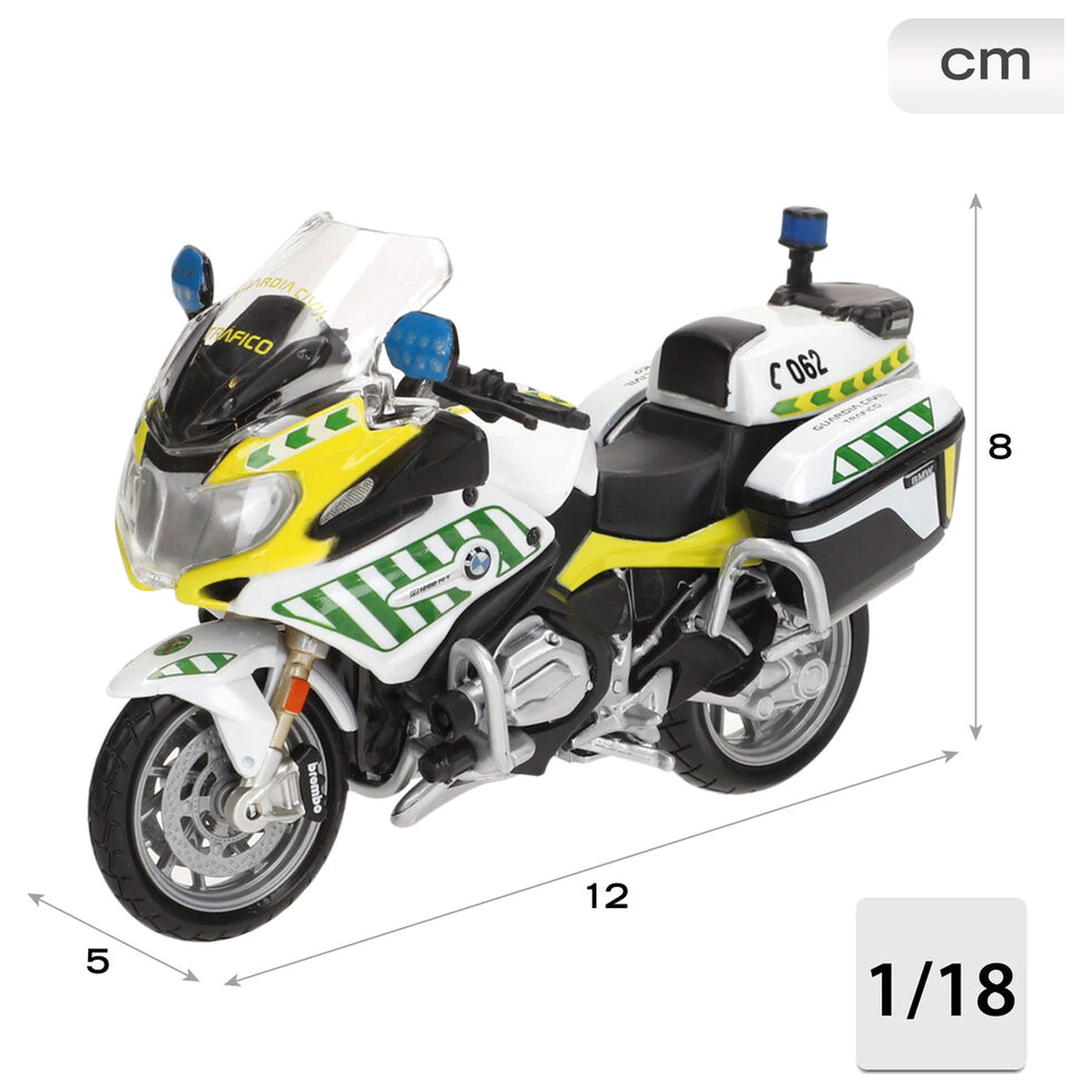 Motocykl BMW R 1200 metaliczny Straż Cywilna zdjęcie produktu