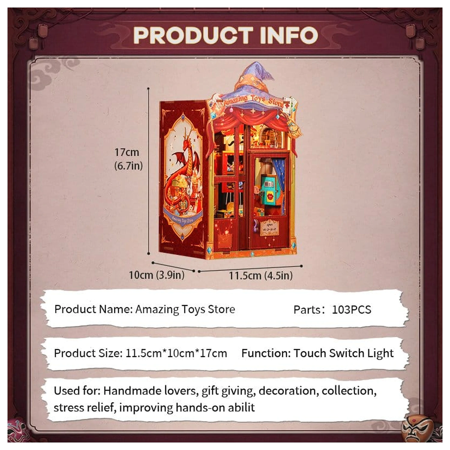 Book Nook Amazing Toy Store 17 x 12 cm zdjęcie produktu