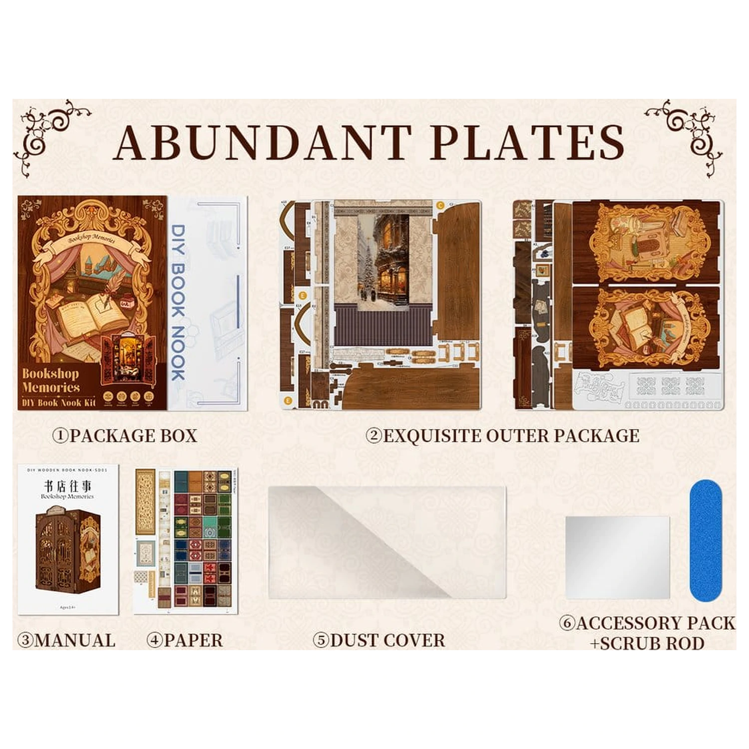 Book Nook Bookshop Memories 17 x 10 cm zdjęcie produktu