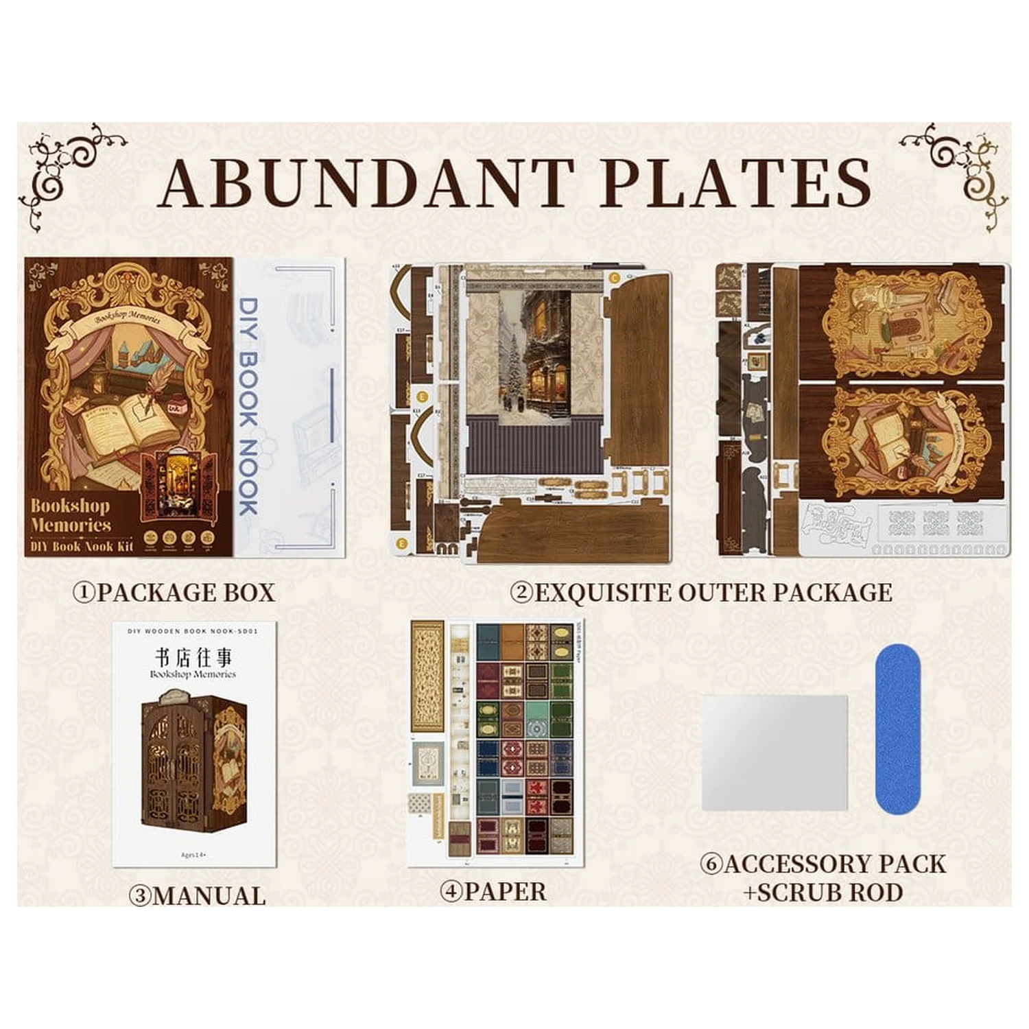 Book Nook Bookshop Memories 17 x 10 cm zdjęcie produktu