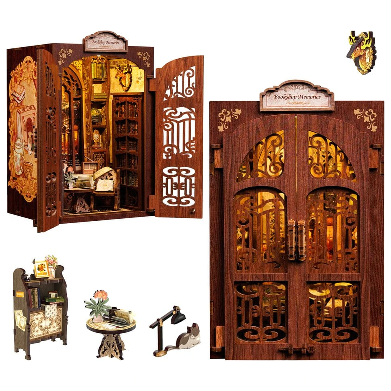 Book Nook Bookshop Memories 17 x 10 cm zdjęcie produktu