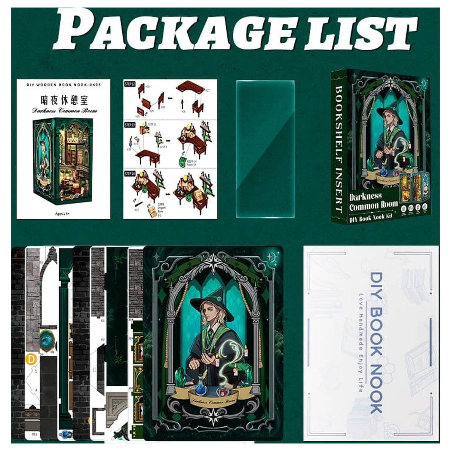 Book Nook Darkness Common Room 23 x 11 cm zdjęcie produktu