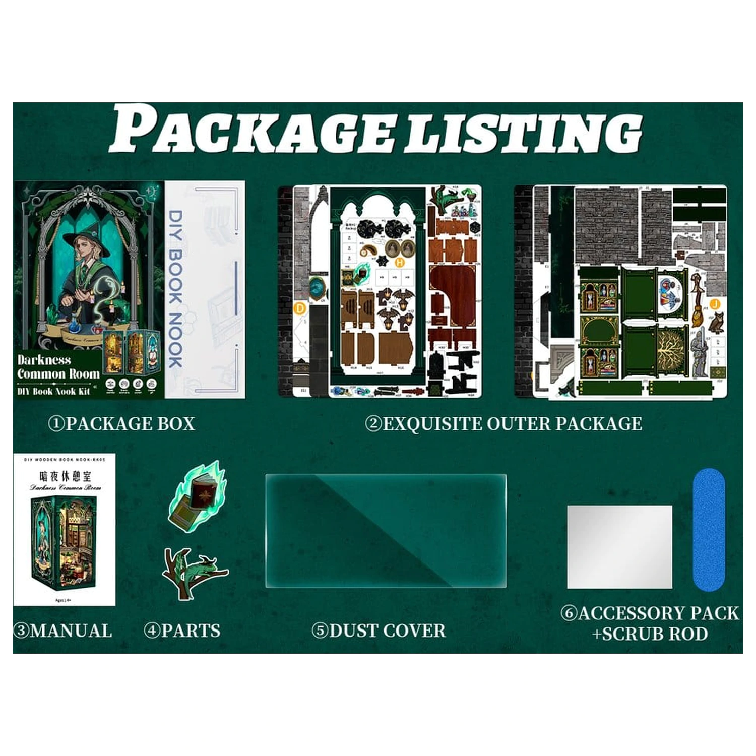 Book Nook Darkness Common Room 23 x 11 cm zdjęcie produktu