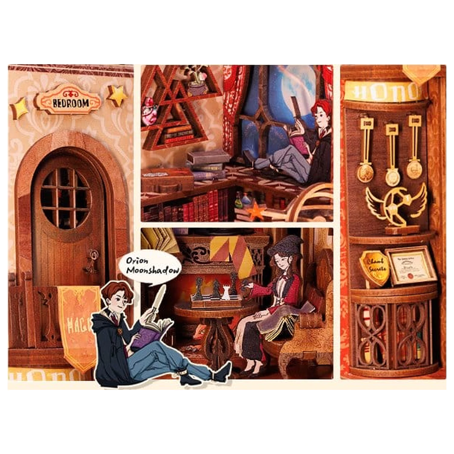 Book Nook Flame Common Room 23 x 11 cm zdjęcie produktu