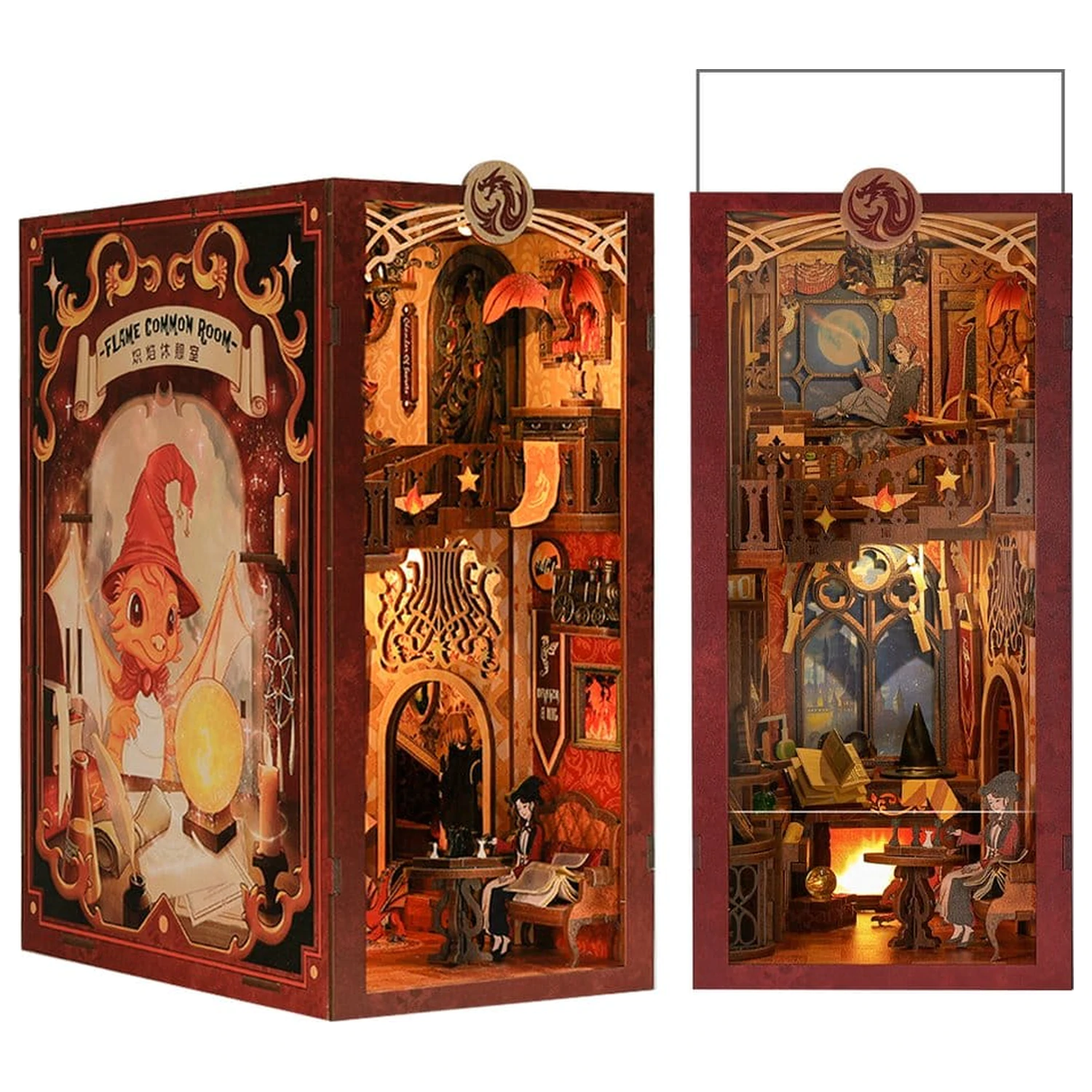 Book Nook Flame Common Room 23 x 11 cm zdjęcie produktu