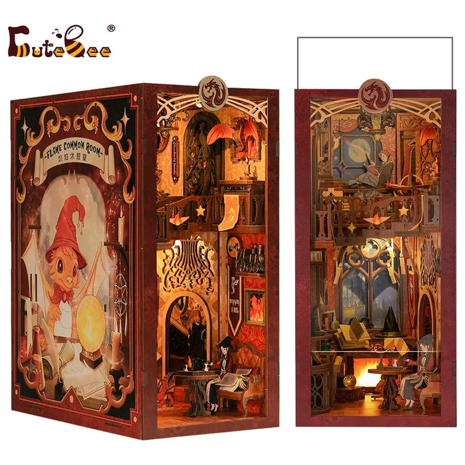 Book Nook Flame Common Room 23 x 11 cm zdjęcie produktu