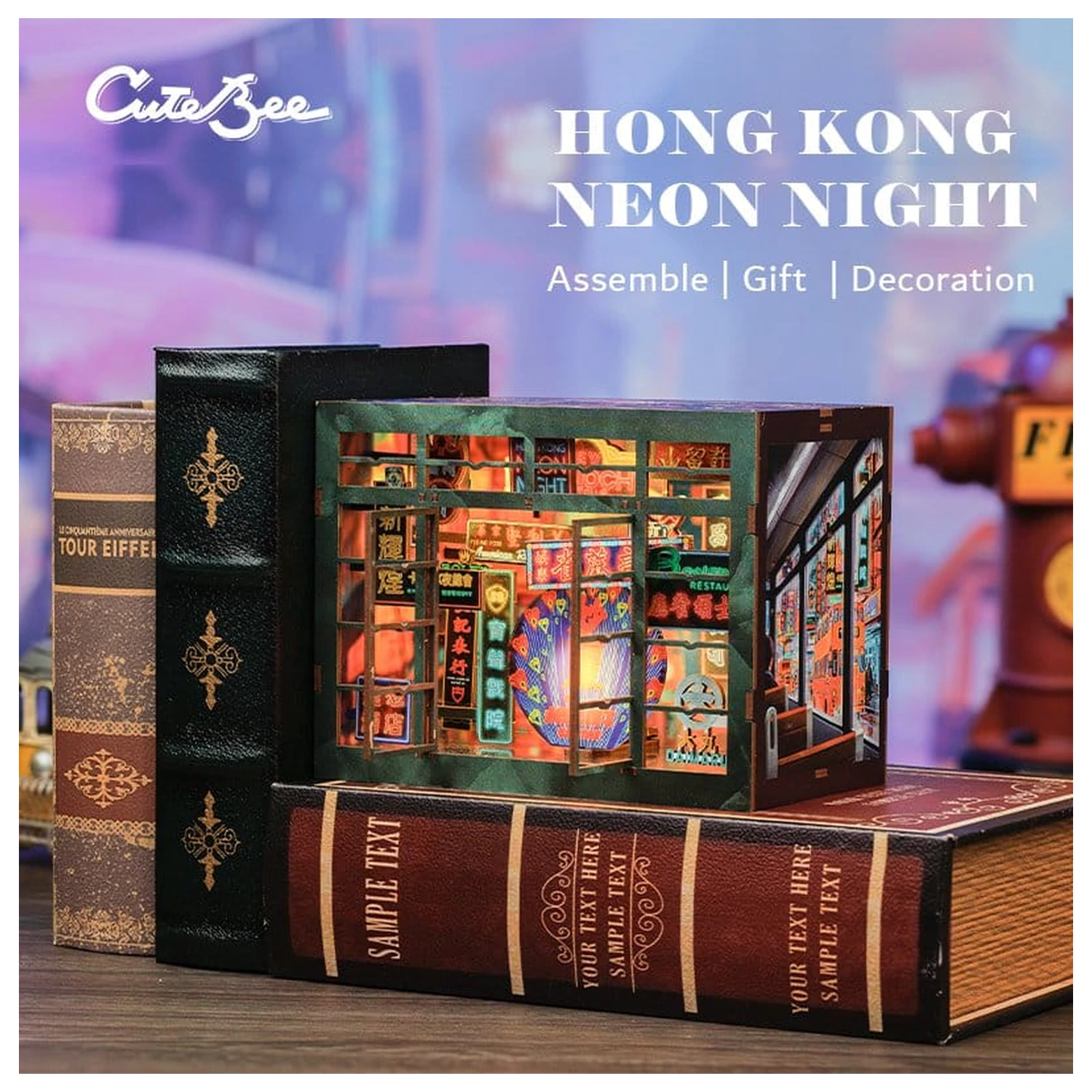 Book Nook Hong Kong Neon Light 13 x 17 cm zdjęcie produktu