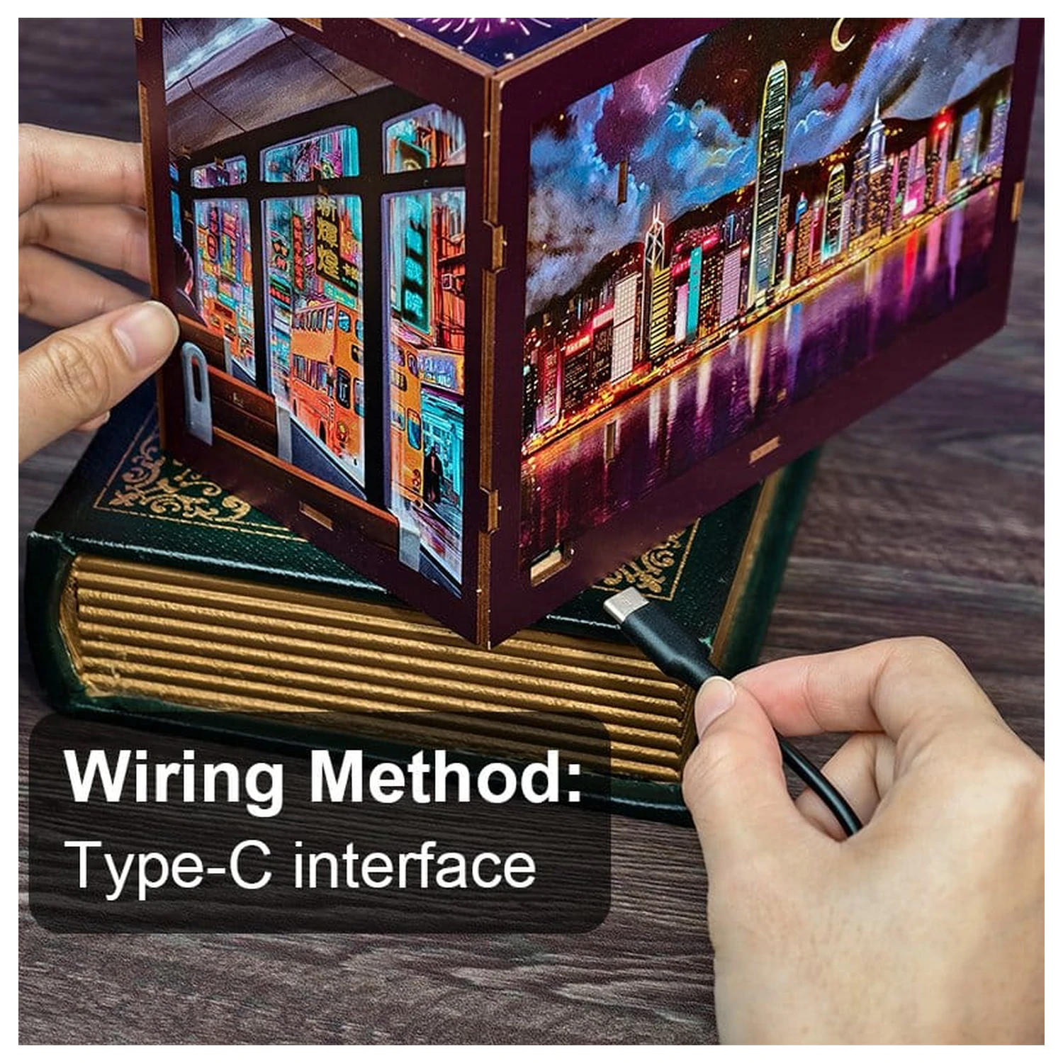 Book Nook Hong Kong Neon Light 13 x 17 cm zdjęcie produktu