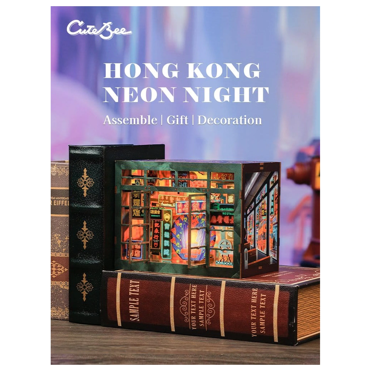 Book Nook Hong Kong Neon Light 13 x 17 cm zdjęcie produktu