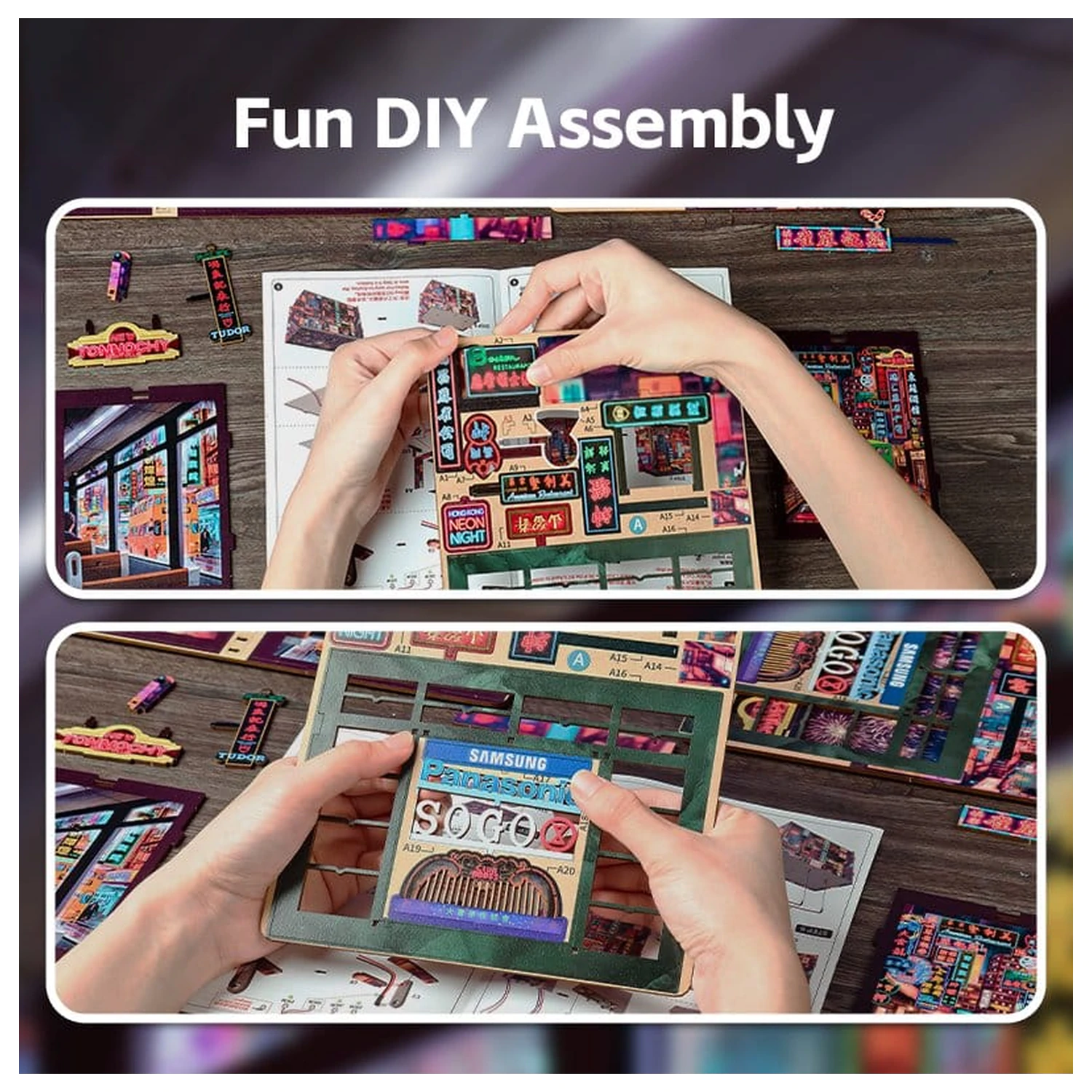 Book Nook Hong Kong Neon Light 13 x 17 cm zdjęcie produktu