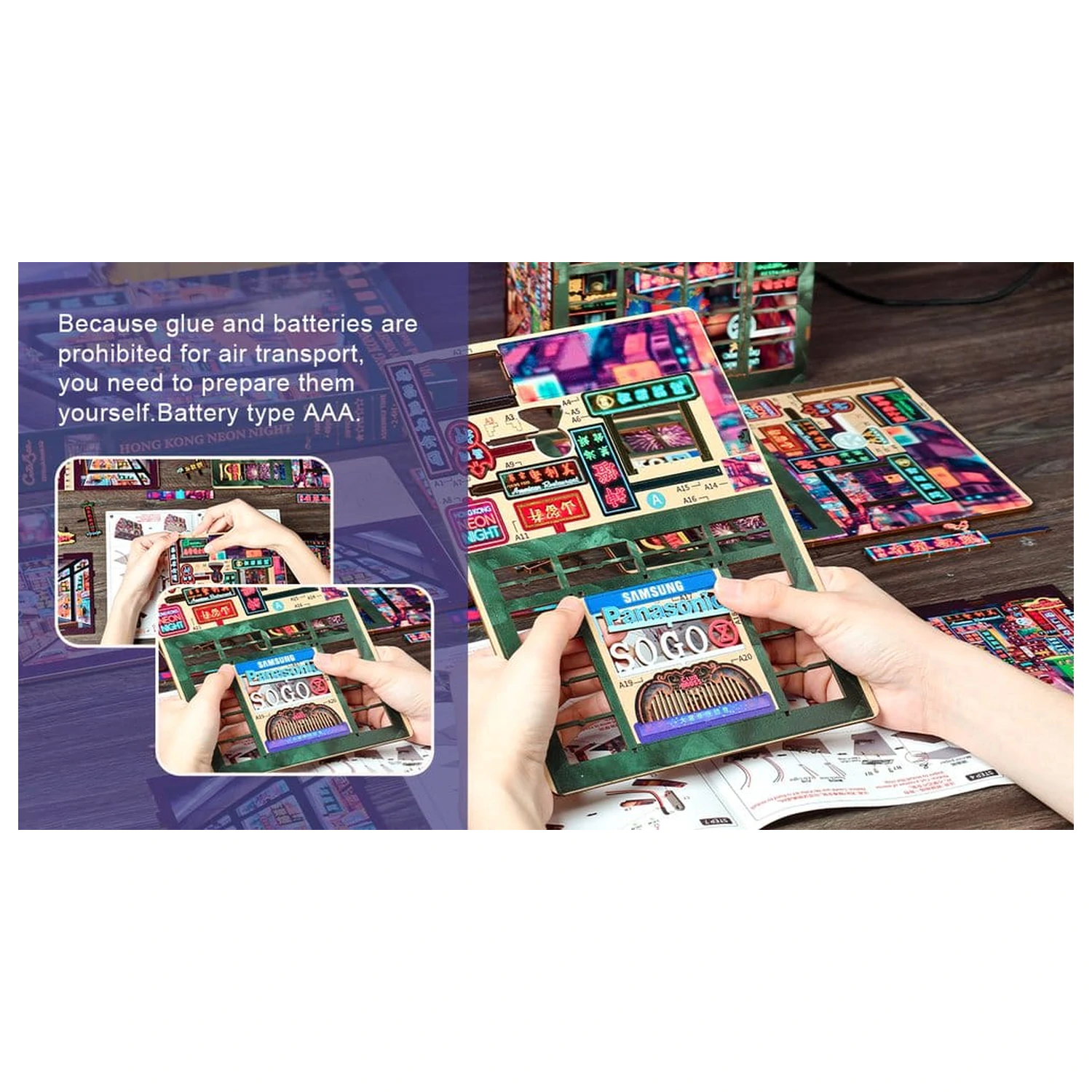 Book Nook Hong Kong Neon Light 13 x 17 cm zdjęcie produktu