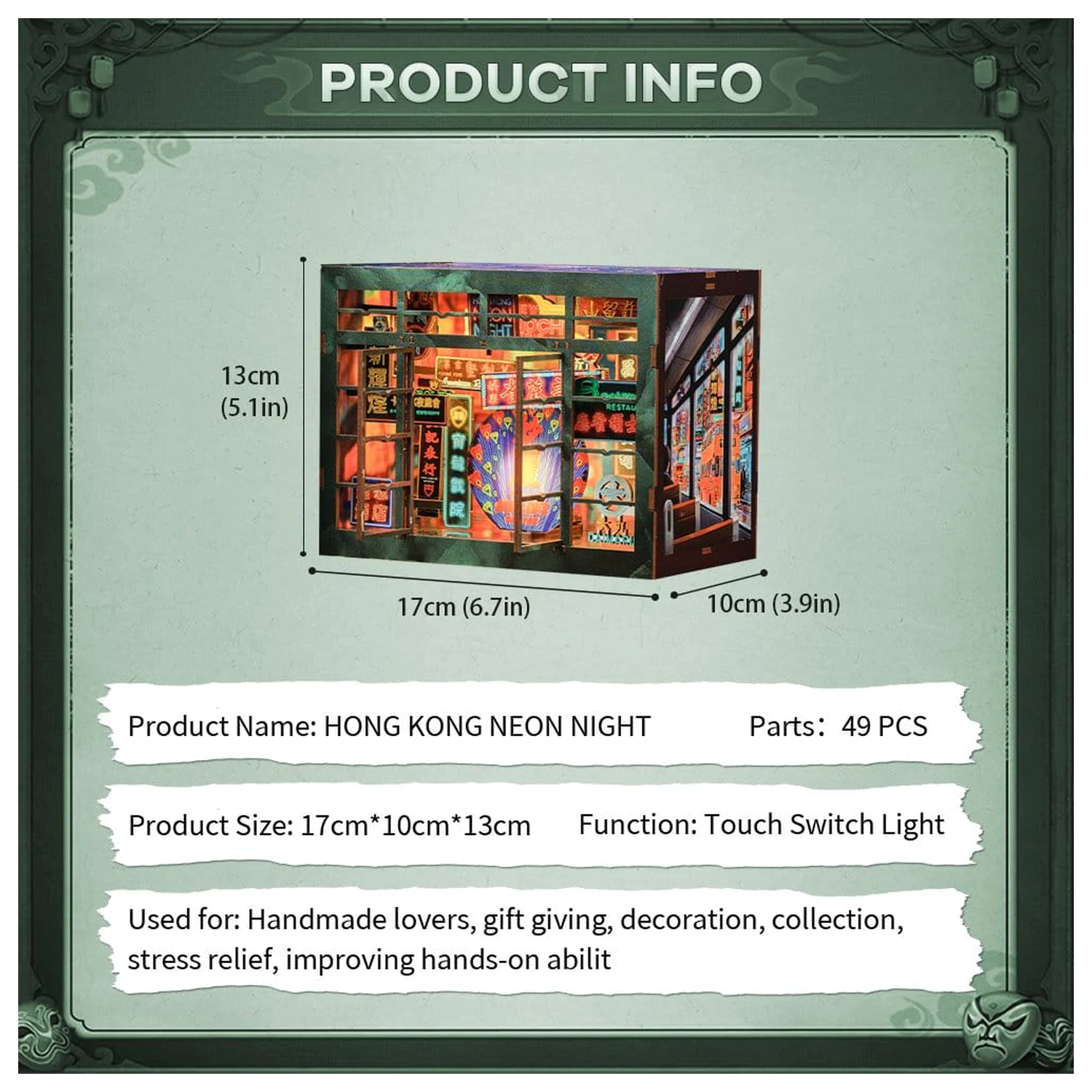 Book Nook Hong Kong Neon Light 13 x 17 cm zdjęcie produktu