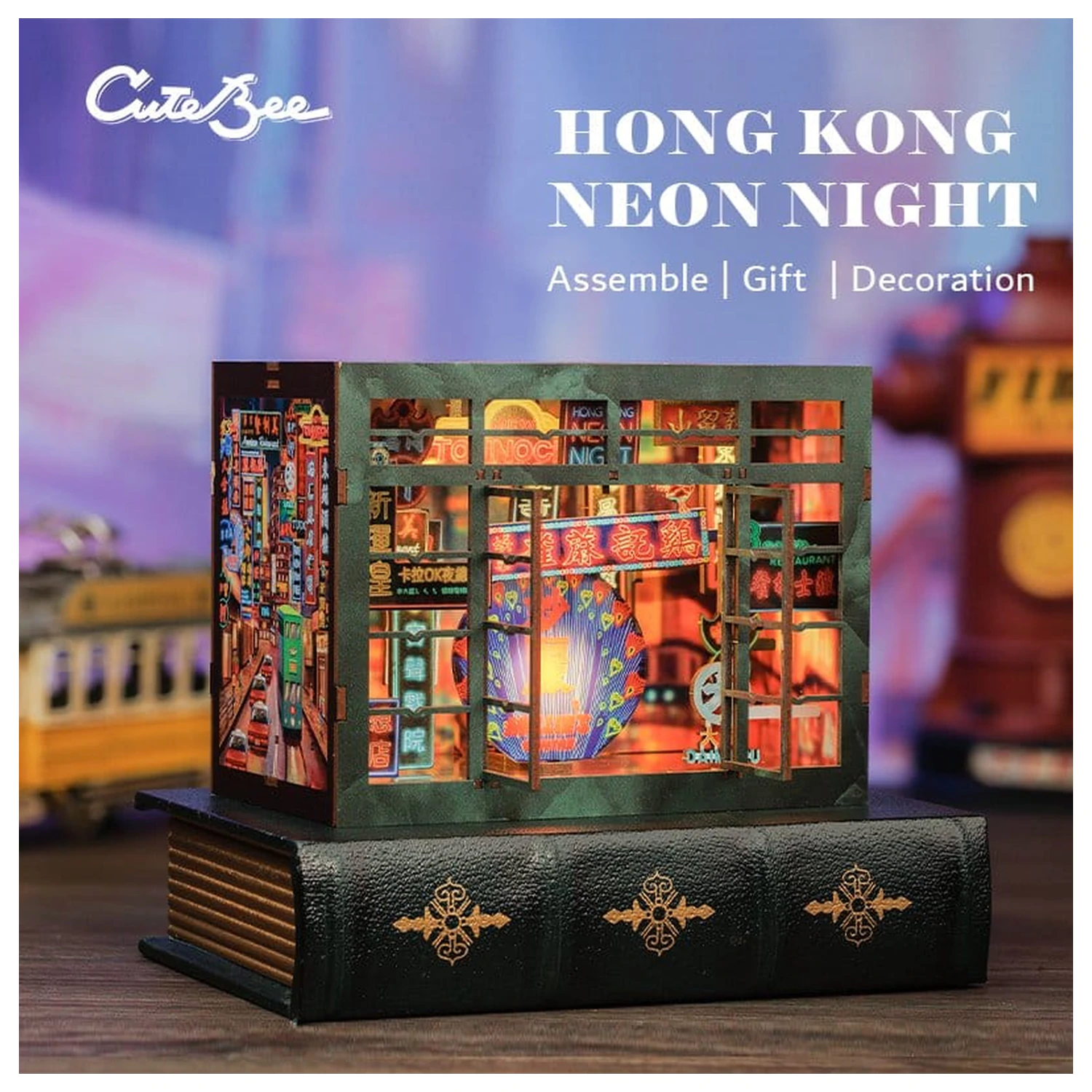 Book Nook Hong Kong Neon Light 13 x 17 cm zdjęcie produktu